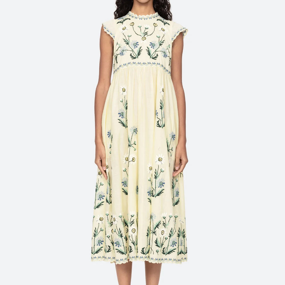 Sea NY - Robe Audra - Jaune Beurre