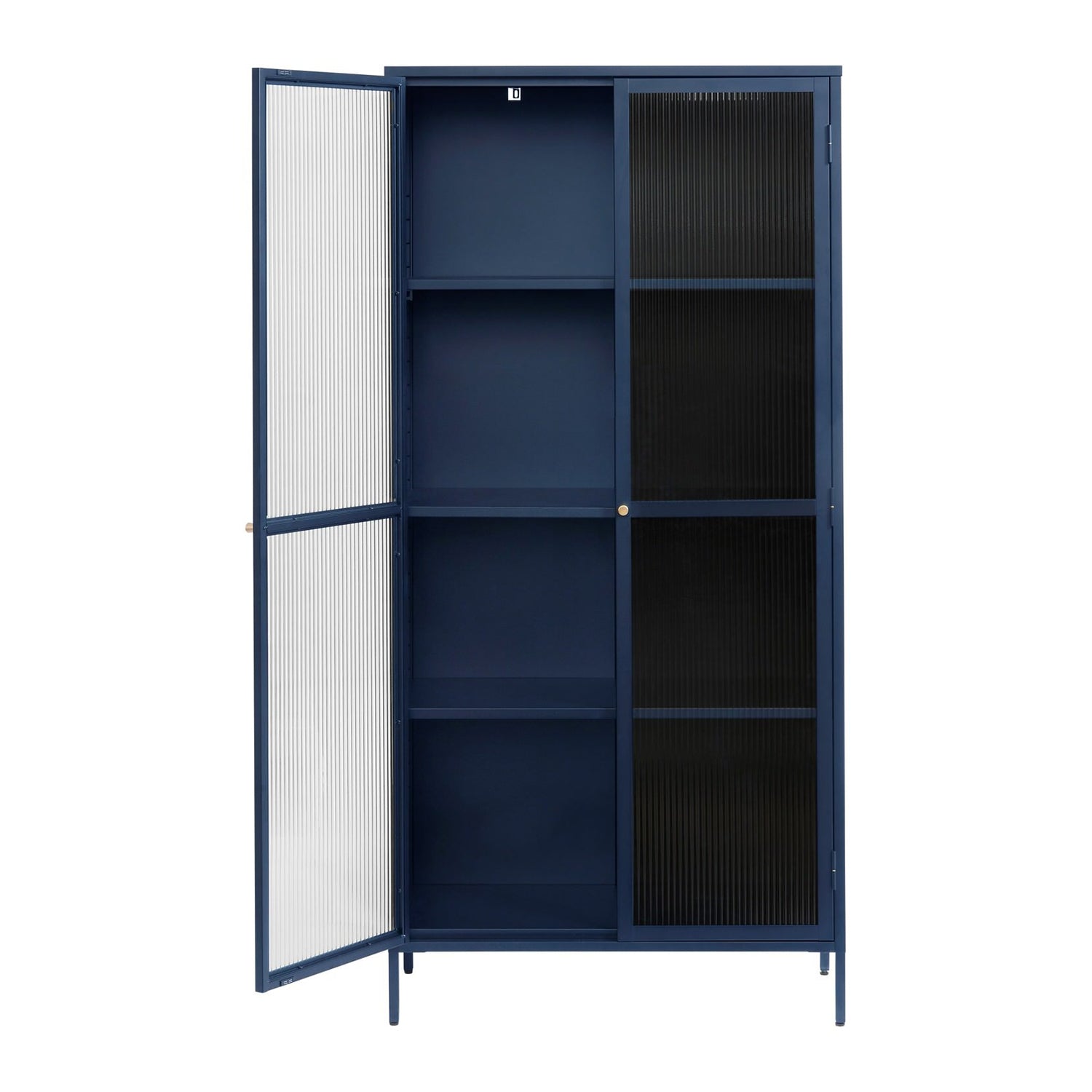 by fonQ Opal Vitrinekast - H 190 cm - Navy