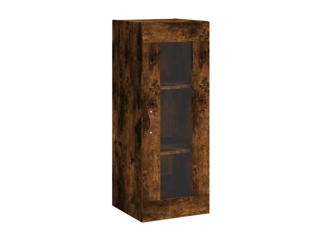 Armario de pared Lluesmahome ahumado 34.5x34x90 cm KWAW58985