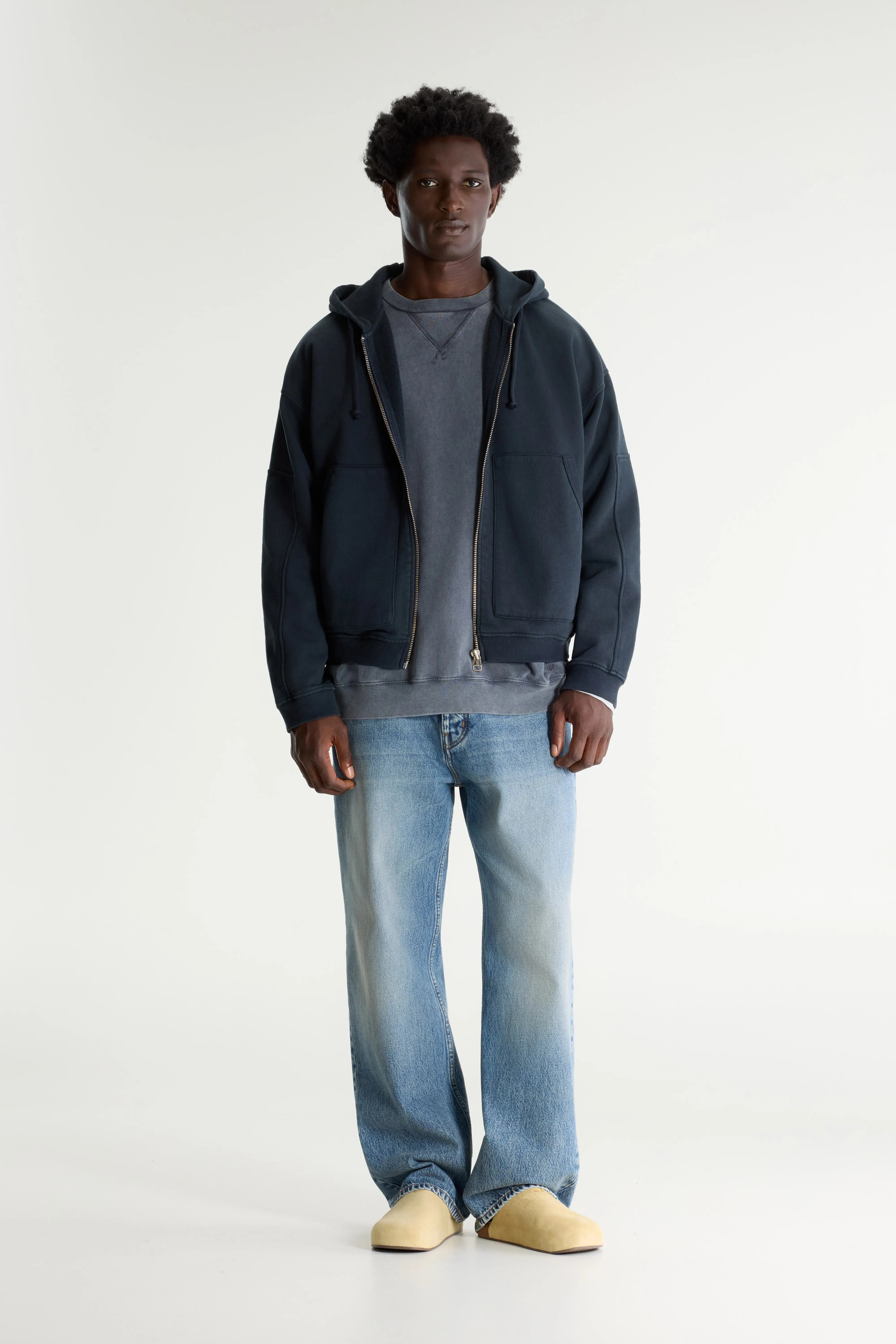Bellerose Falkop hoodie (261 / M / DARK NAVY)