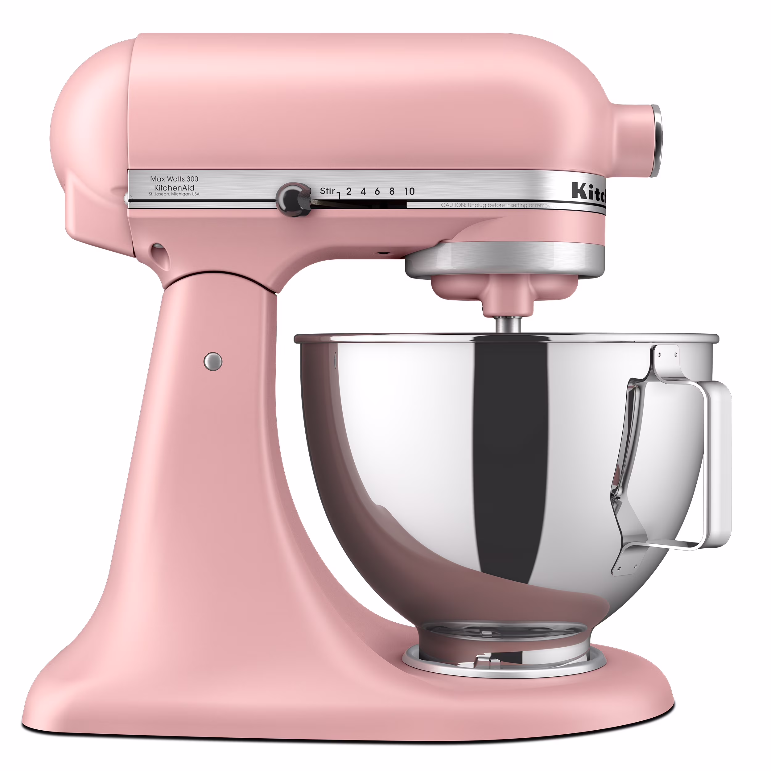 KitchenAid Deluxe Series 4.5 Quart Tilt-Head Stand Mixer with Stainless Bowl, Contour Silver, KSM97CU