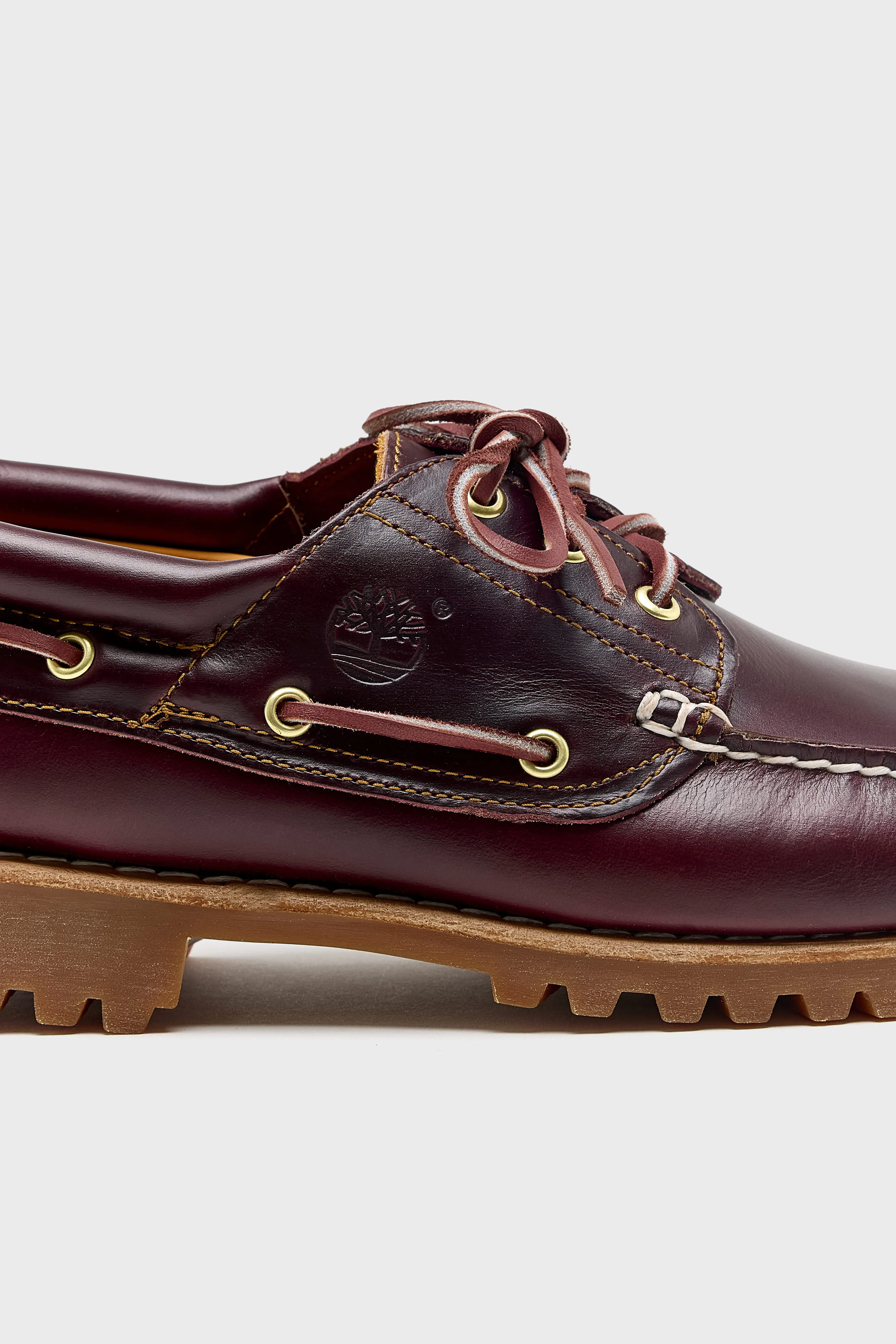 Bellerose Authentic 3-Eye Lug Handsewn Boat shoes for Men  (261 / M / BORDEAUX)