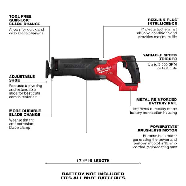 M18 FUEL 18-Volt Lithium-Ion Brushless Cordless Combo Kit (5-Tool) with Multi Tool, Jig Saw and Compact Router - Image 4