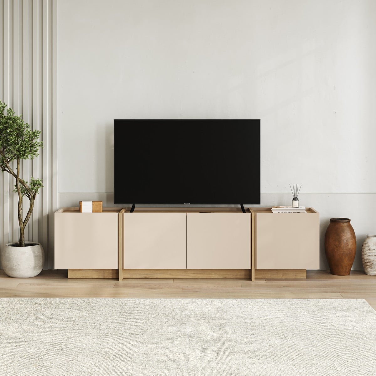 Calicosy - TV-Meubel ONYX - B180 cm - Beige