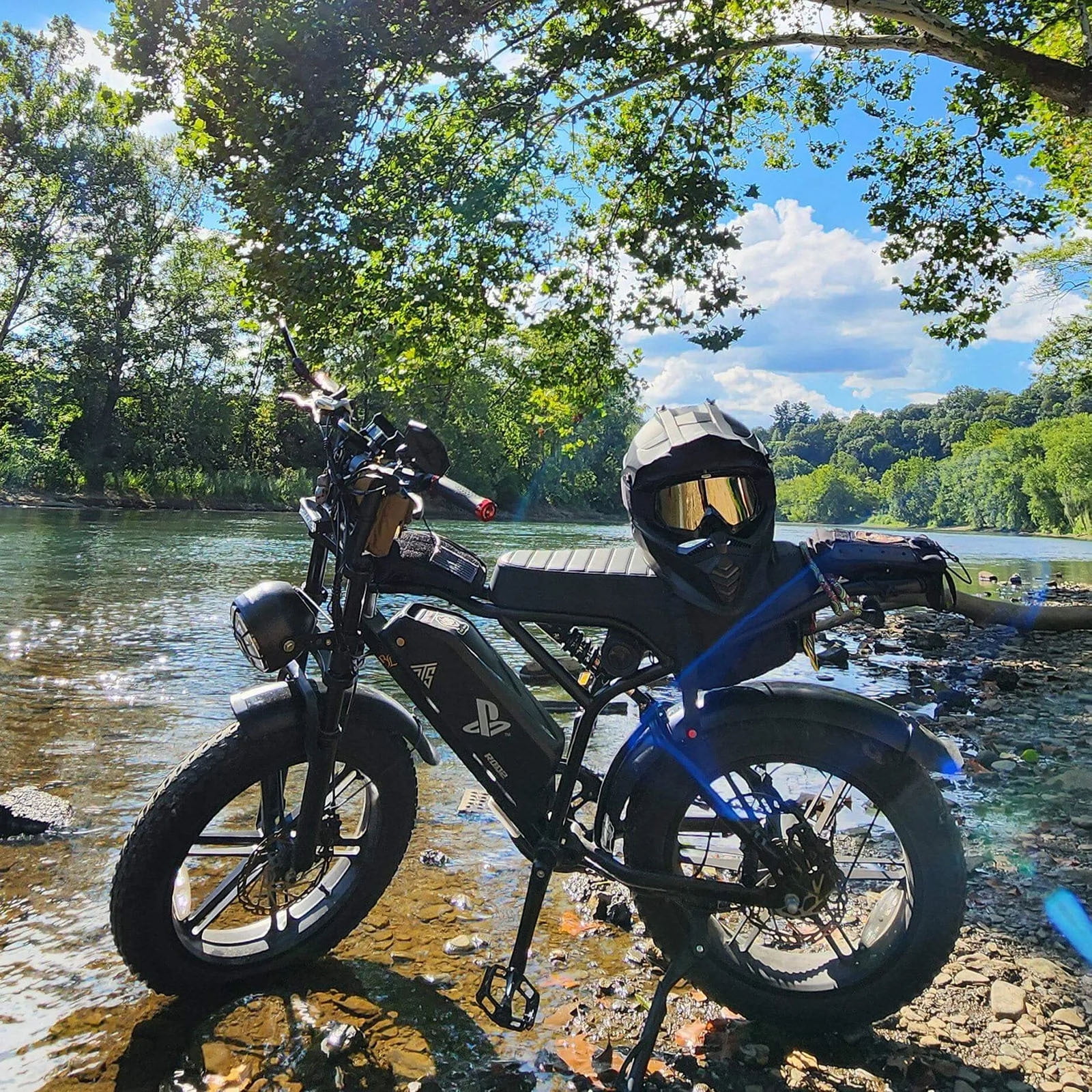 Electric Bike for Adults, 750W Peak 1500W Motor, 20"x4" Fat Tire E Bicycle, Hydraulic Disc Brakes, E Mountain Bike, 48V/15AH UL2849, App Control - Image 12