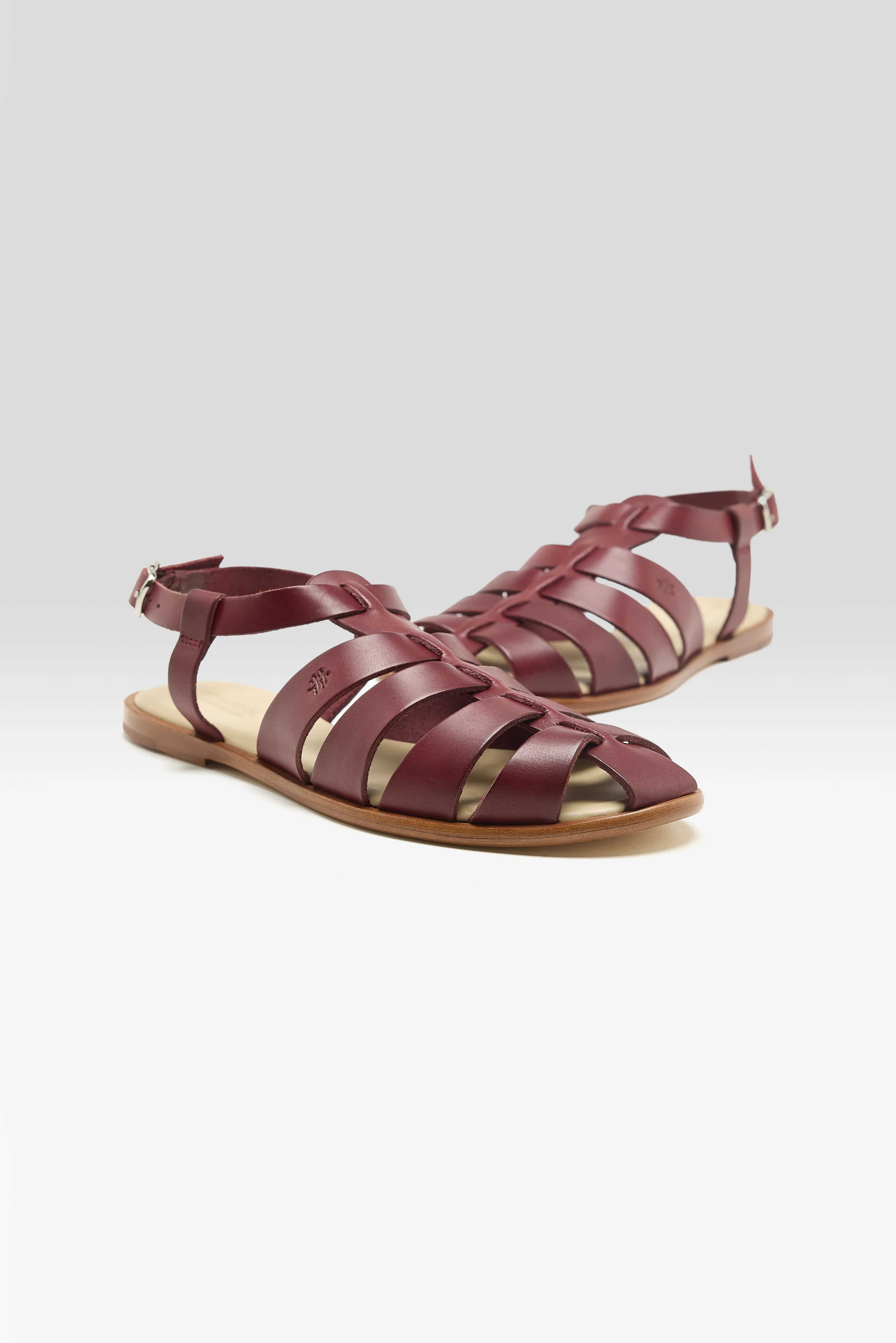 Bellerose Pescador Leather Sandals  (261 / W / BORDEAUX)