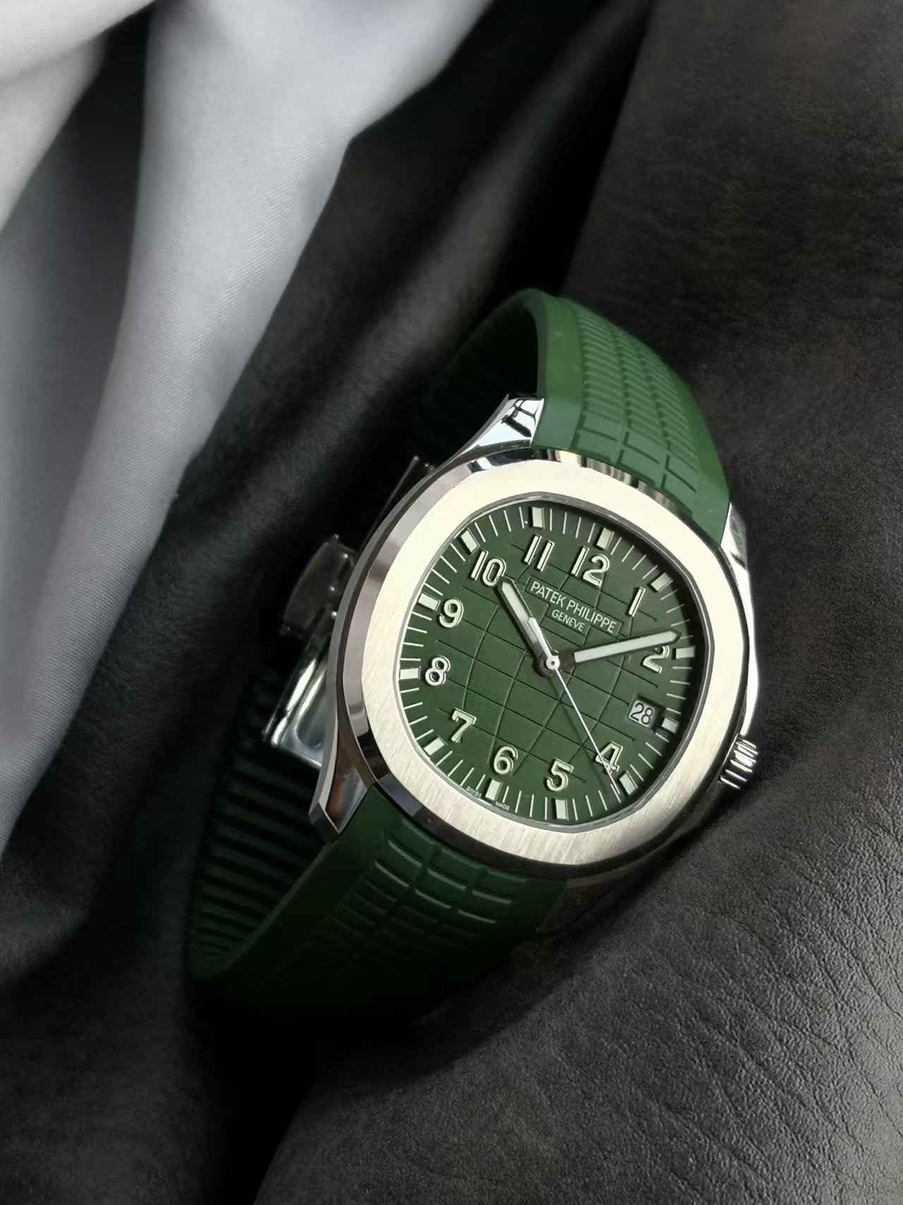 Replica Aquanaut Green Dial Patek Philippe Aquanaut 5168G
