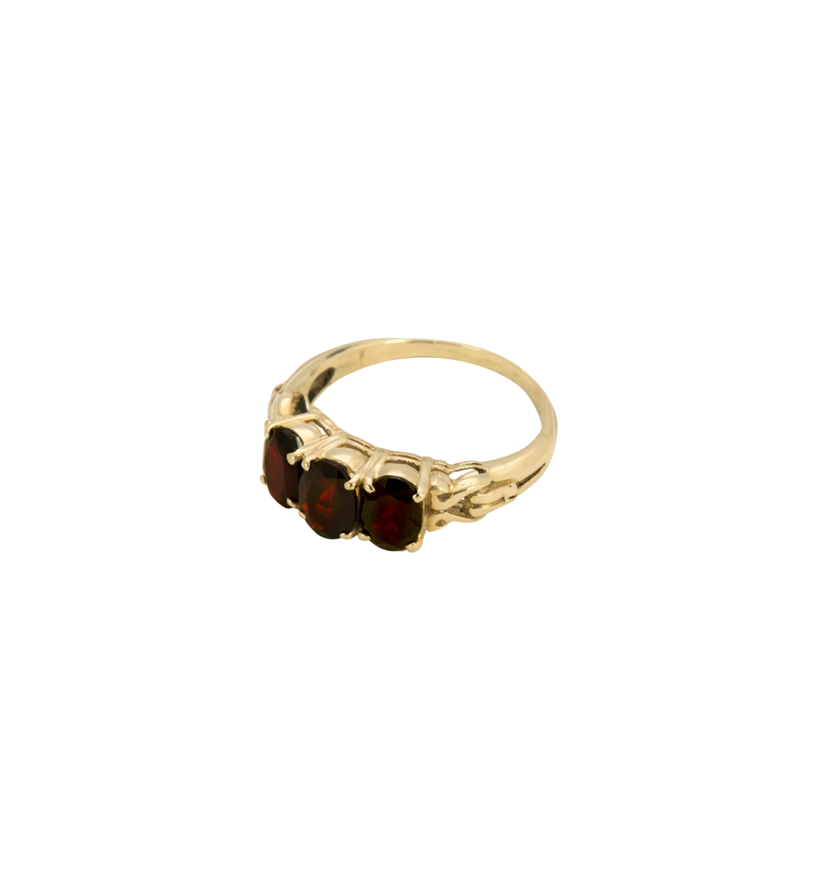 Rose Garnet Ring 14K