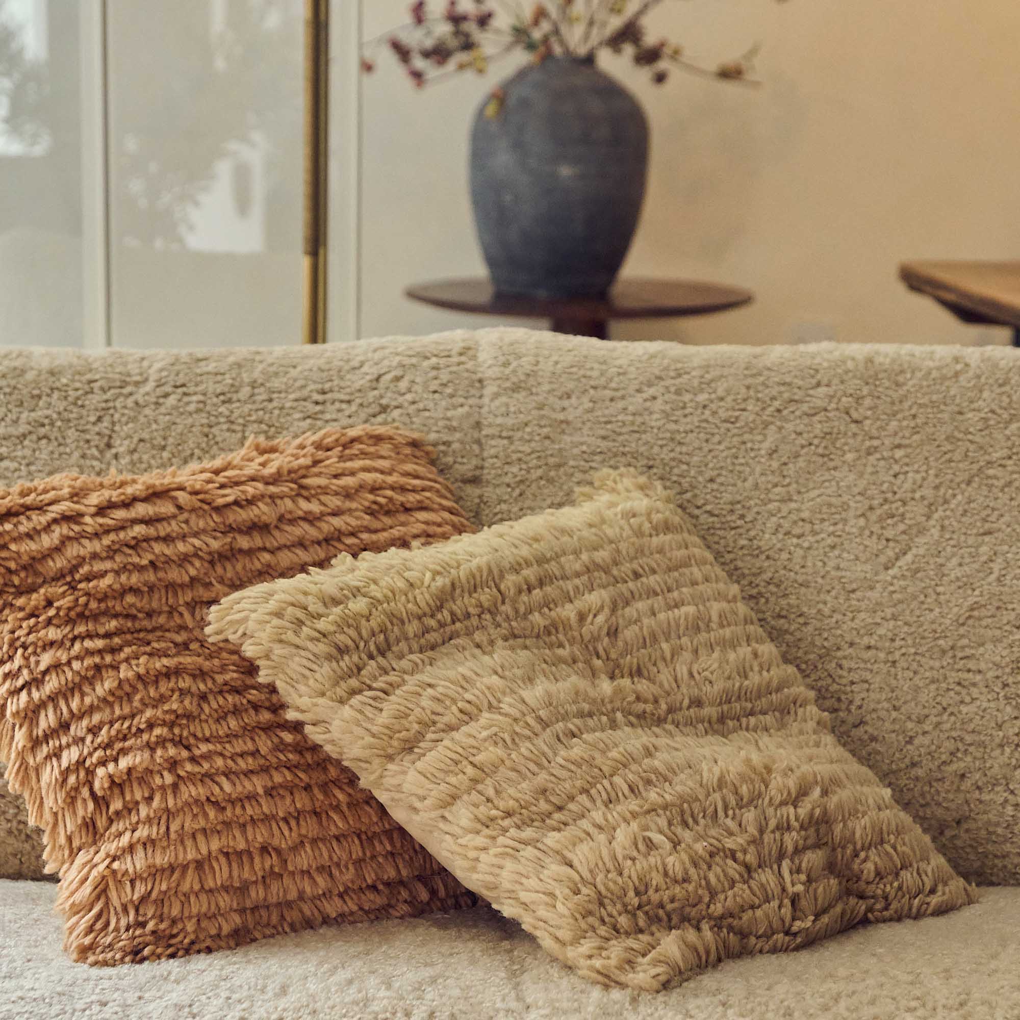 Connie Textured Cushion, Natural