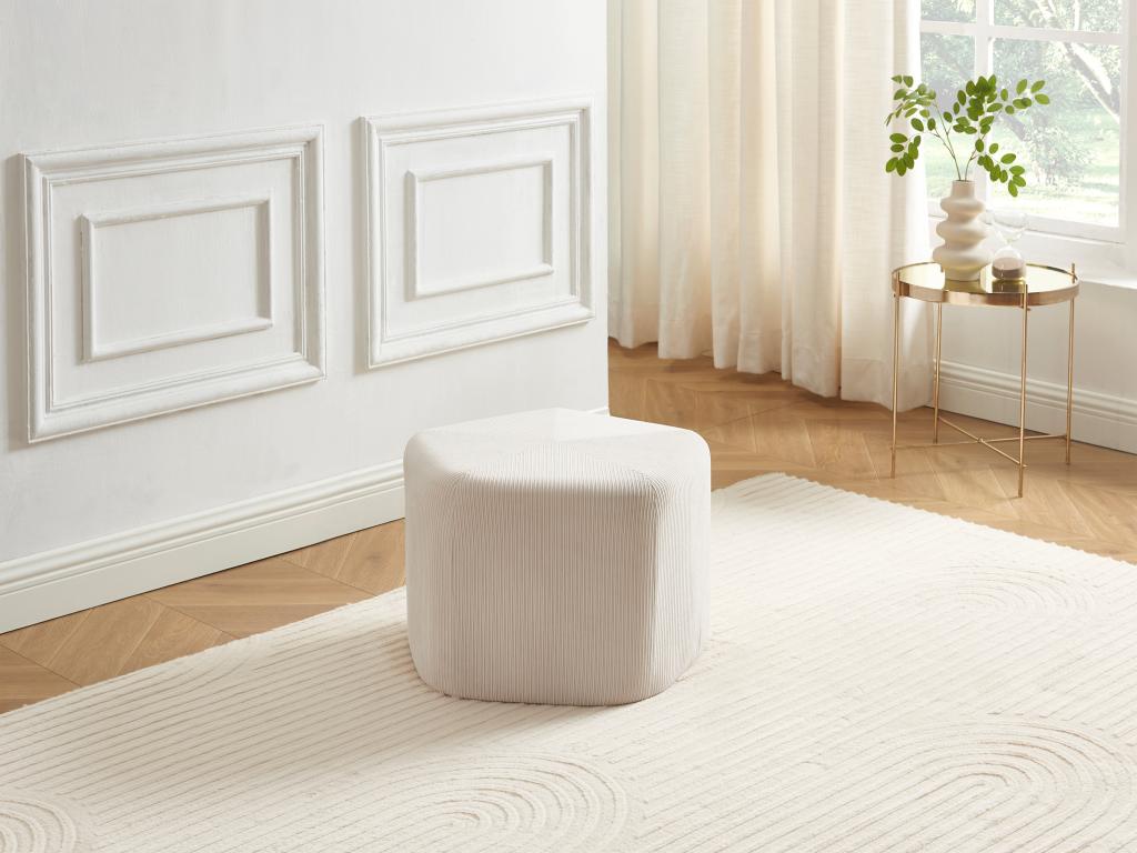 Puf de pana beige TALODI