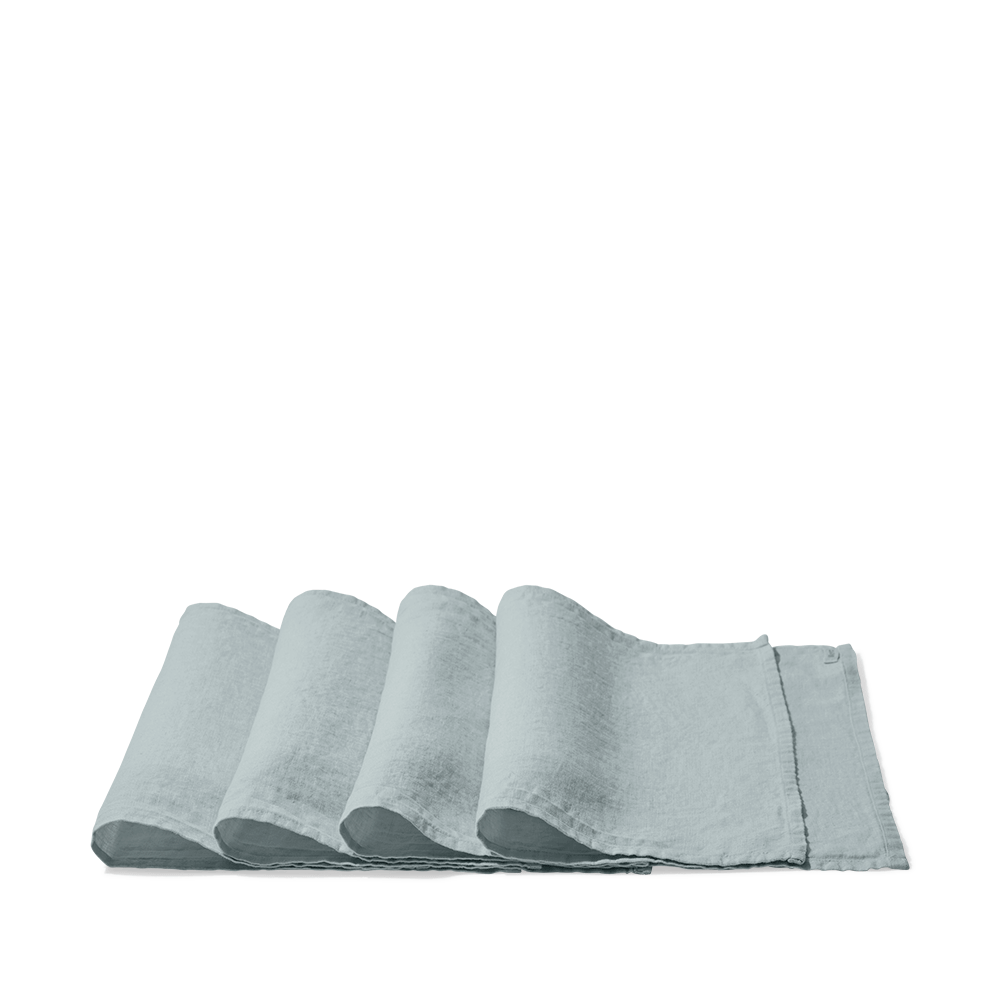 Set de table en lin lavé - Gris Vésuve