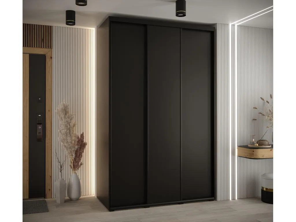 ARMARIO Decoencanto 1 DE PUERTAS CORREDERAS 235.2/160/45 3 puertas (Negro/Negro/Negro)
