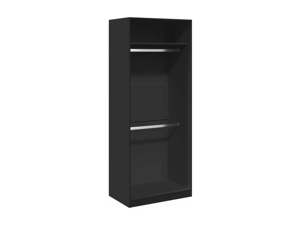 Armario de Habitarluz de ingeniería negro 80x50x200 cm 59101LCNO