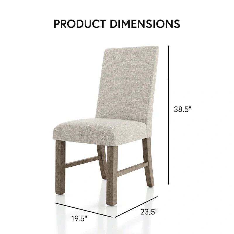 Jusk Rustic Grey Wood 5-Piece Dining Set by Furniture of America