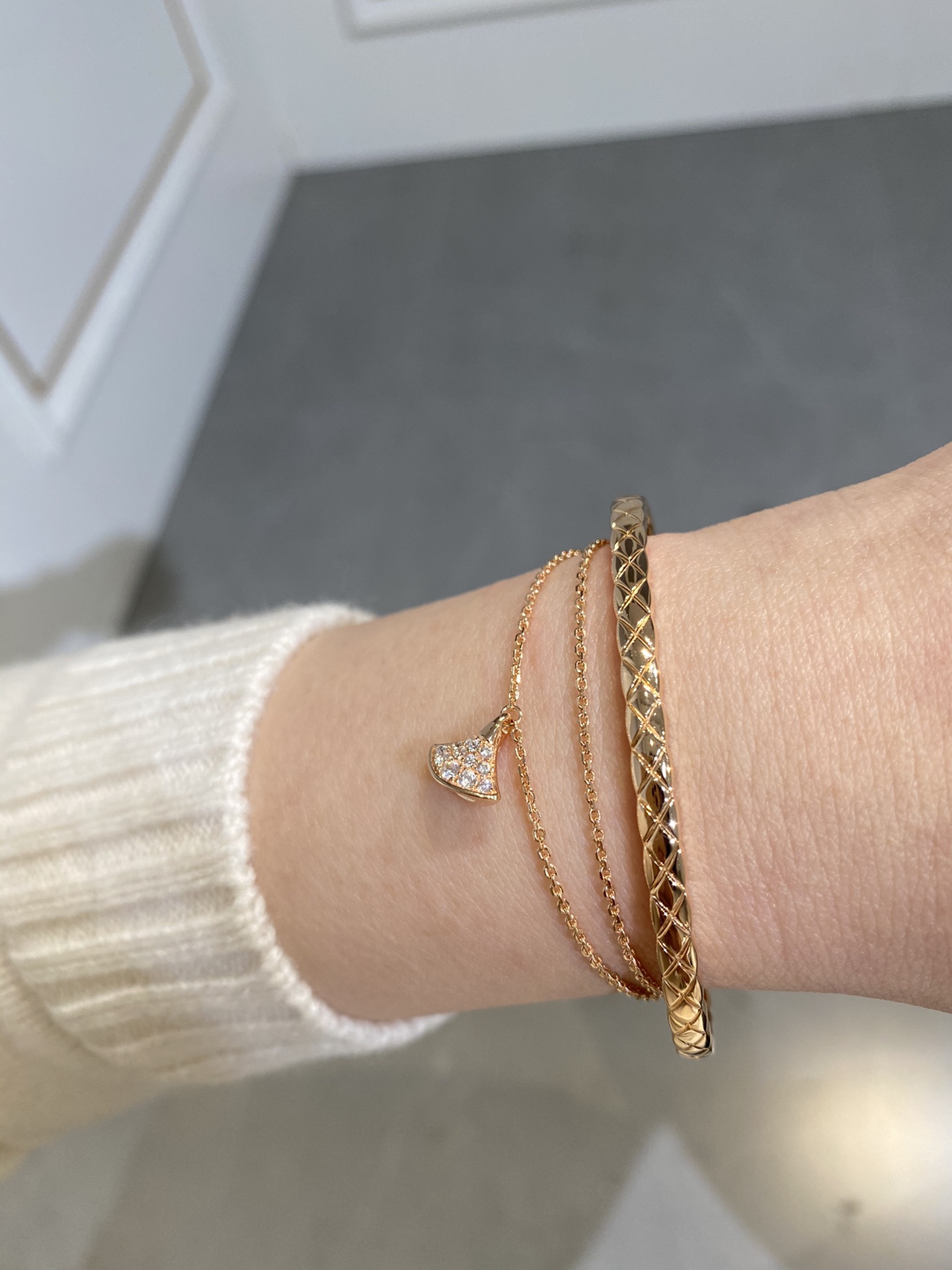 Chanel Coco Crush Open Cuff Bangle Bracelet - Original Replica Club