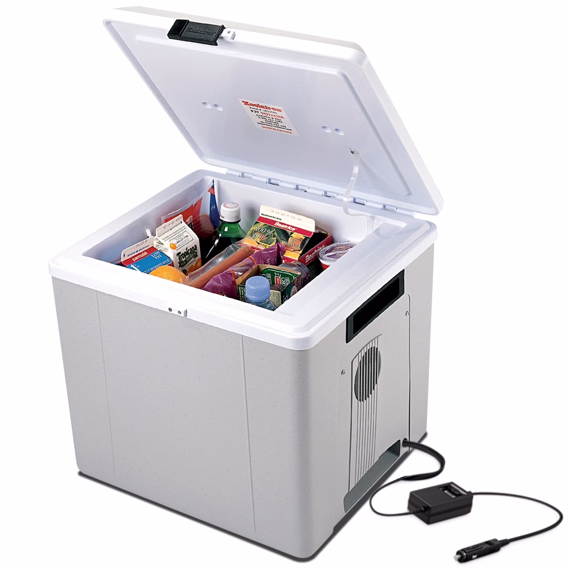 Koolatron 12V Electric Cooler/Warmer 27L (29 qt), Two-Way Design, Gray