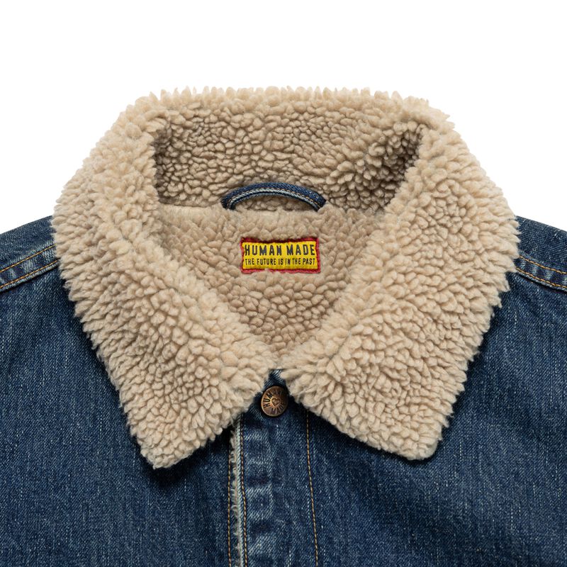 HUMAN MADE BOA LINED DENIM JACKET