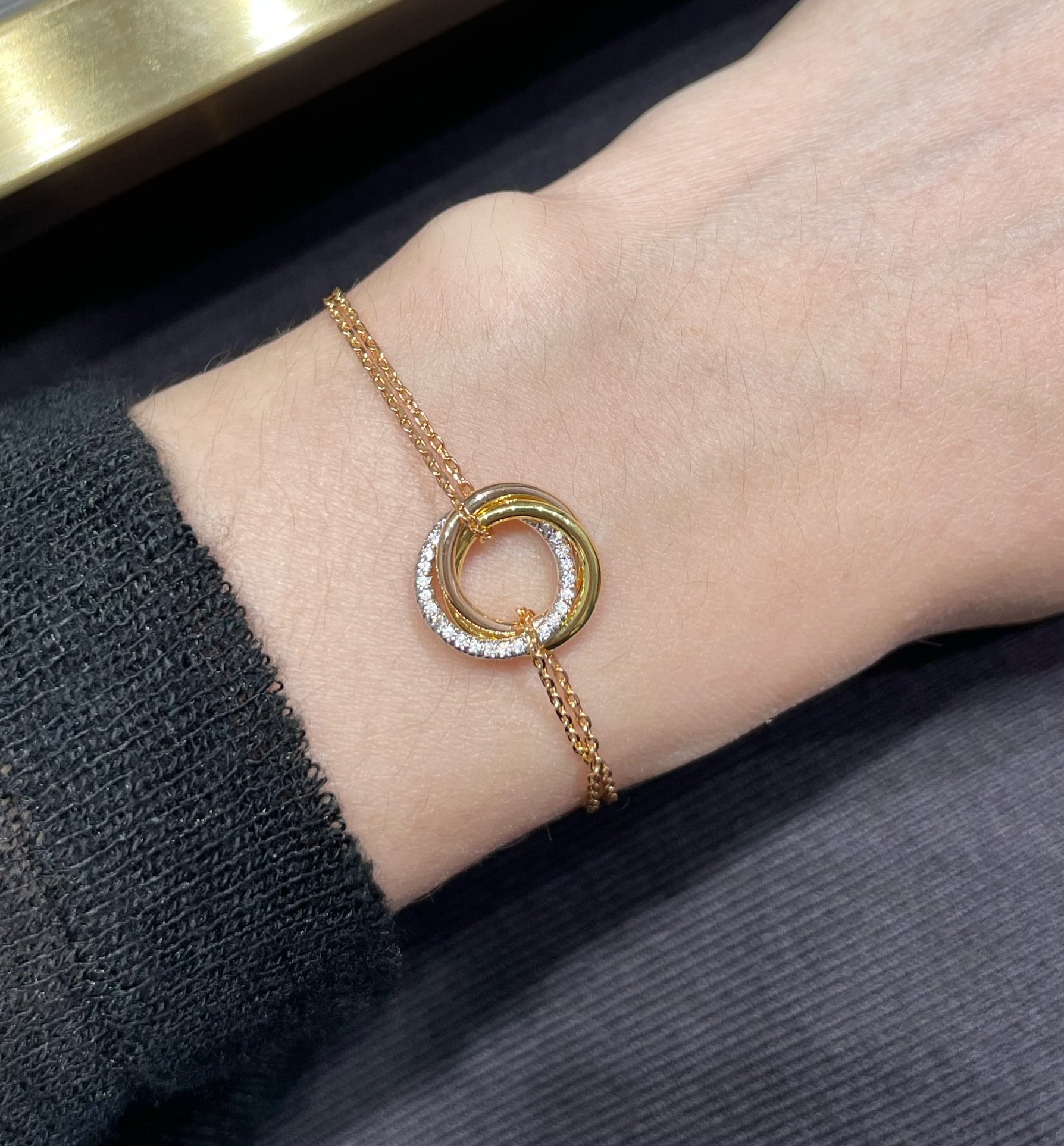 Cartier Diamond Trinity Chain Bracelet - Original Replica Club