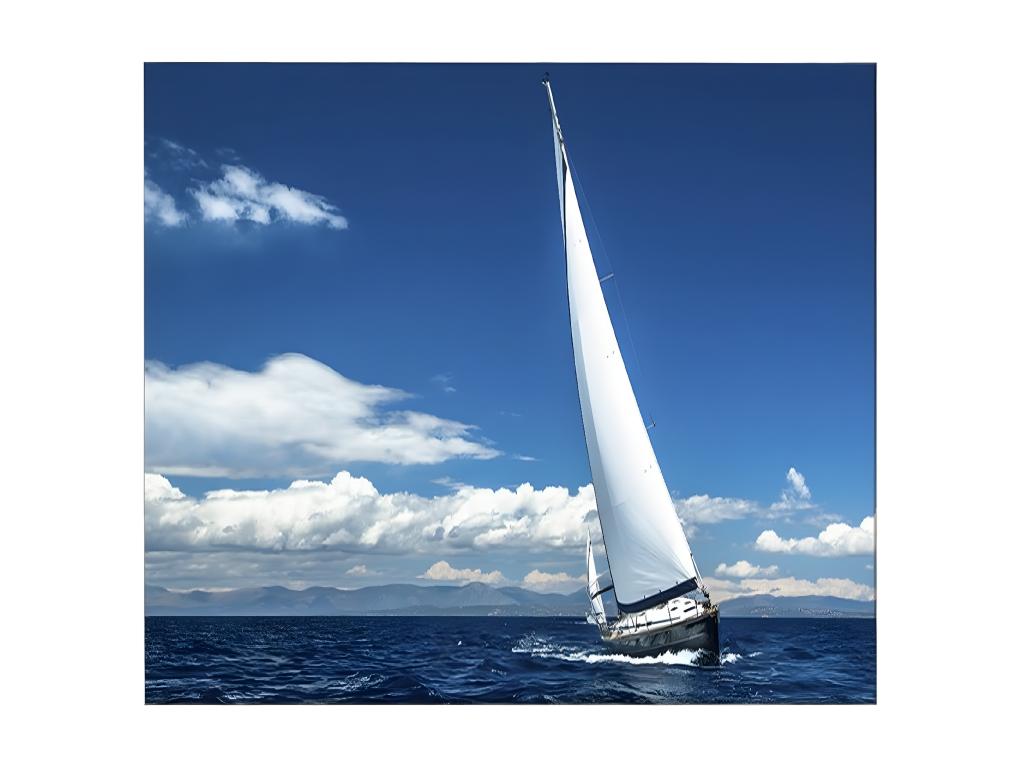Impresión sobre Lienzo Barco, Multicolor, 100x3x70 cm, Laocacasas