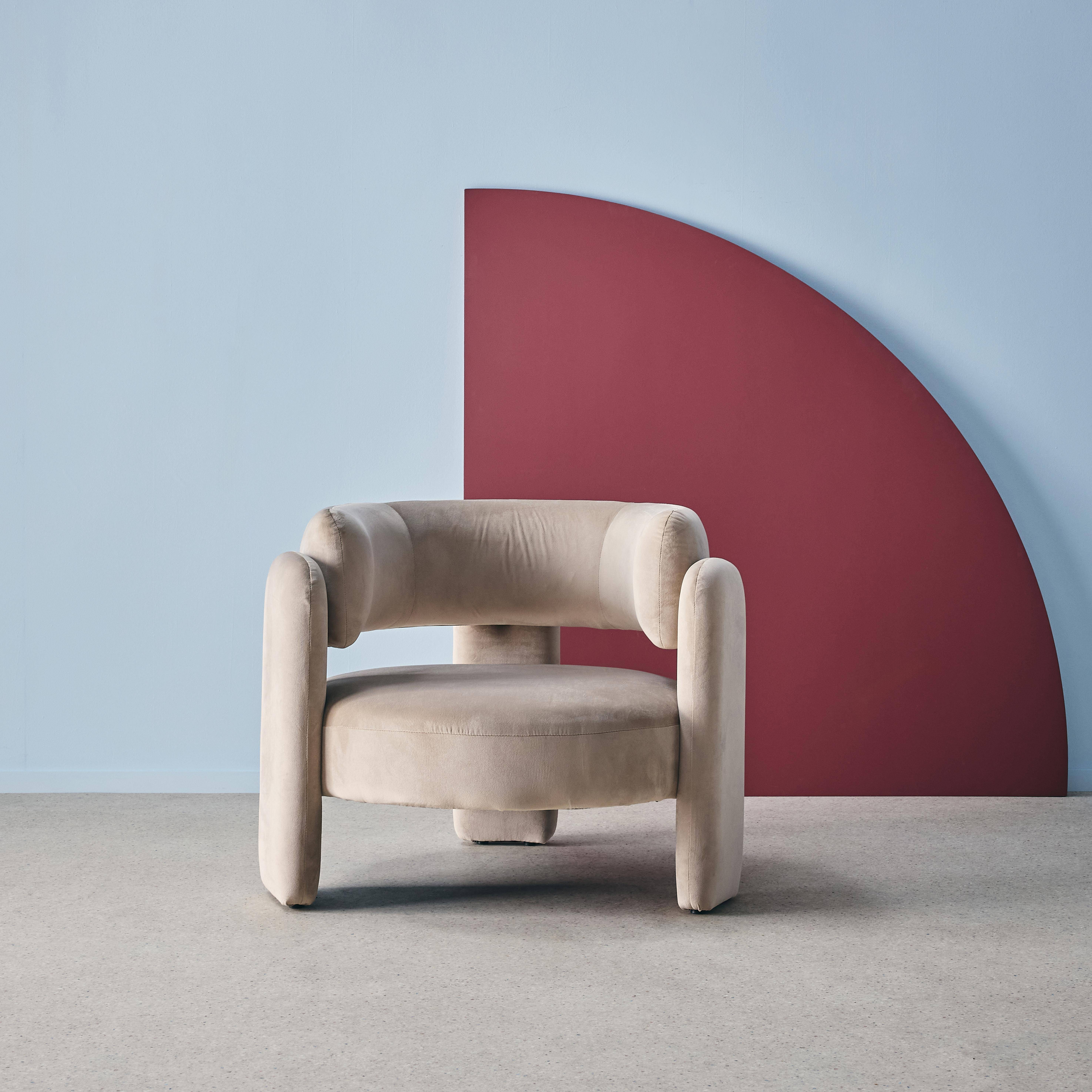 Mellow terciopelo - Sillón trípode en terciopelo