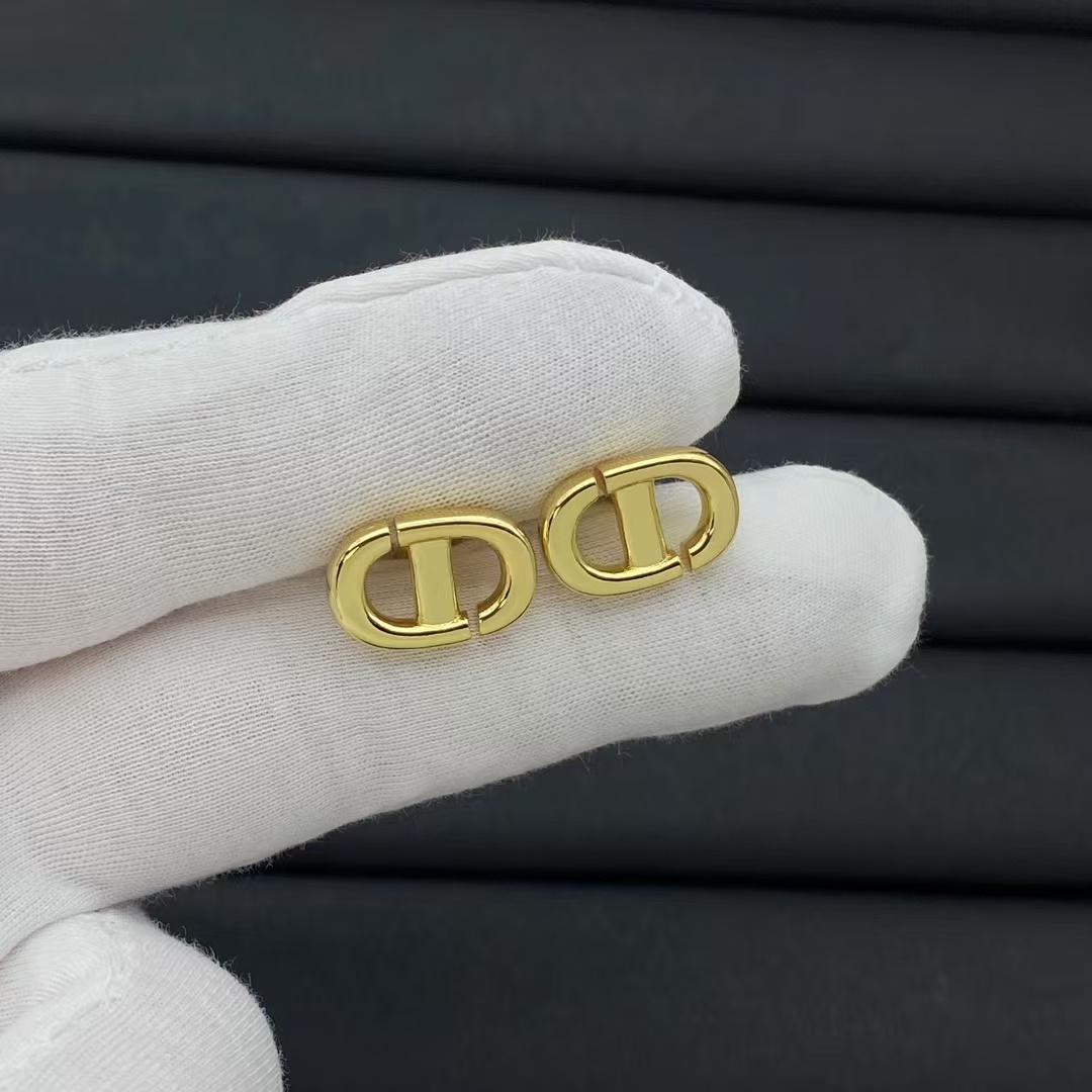 Dior Minimalistic CD Stud Earrings - Original Replica Club