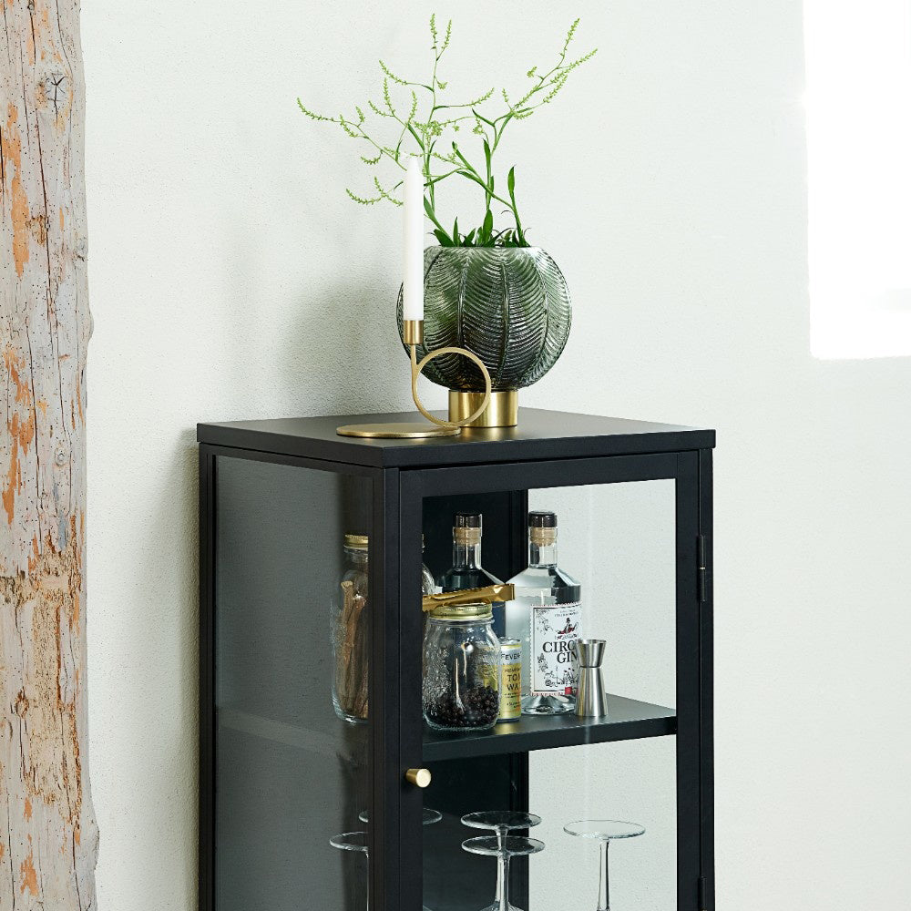 by fonQ Fort Vitrinekast - H 85 cm - Zwart