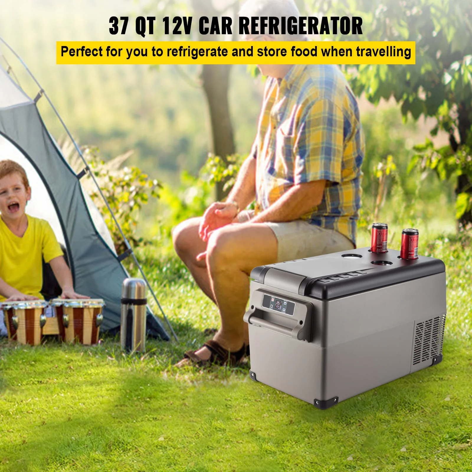 BENTISM 22L Portable Car Refrigerator, 23 Quart RV Fridge, 12/24V DC & 110-240V AC Vehicle Car Truck Boat Mini Electric Cooler for Driving Travel Fishing Outdoor and Home Use - Image 35