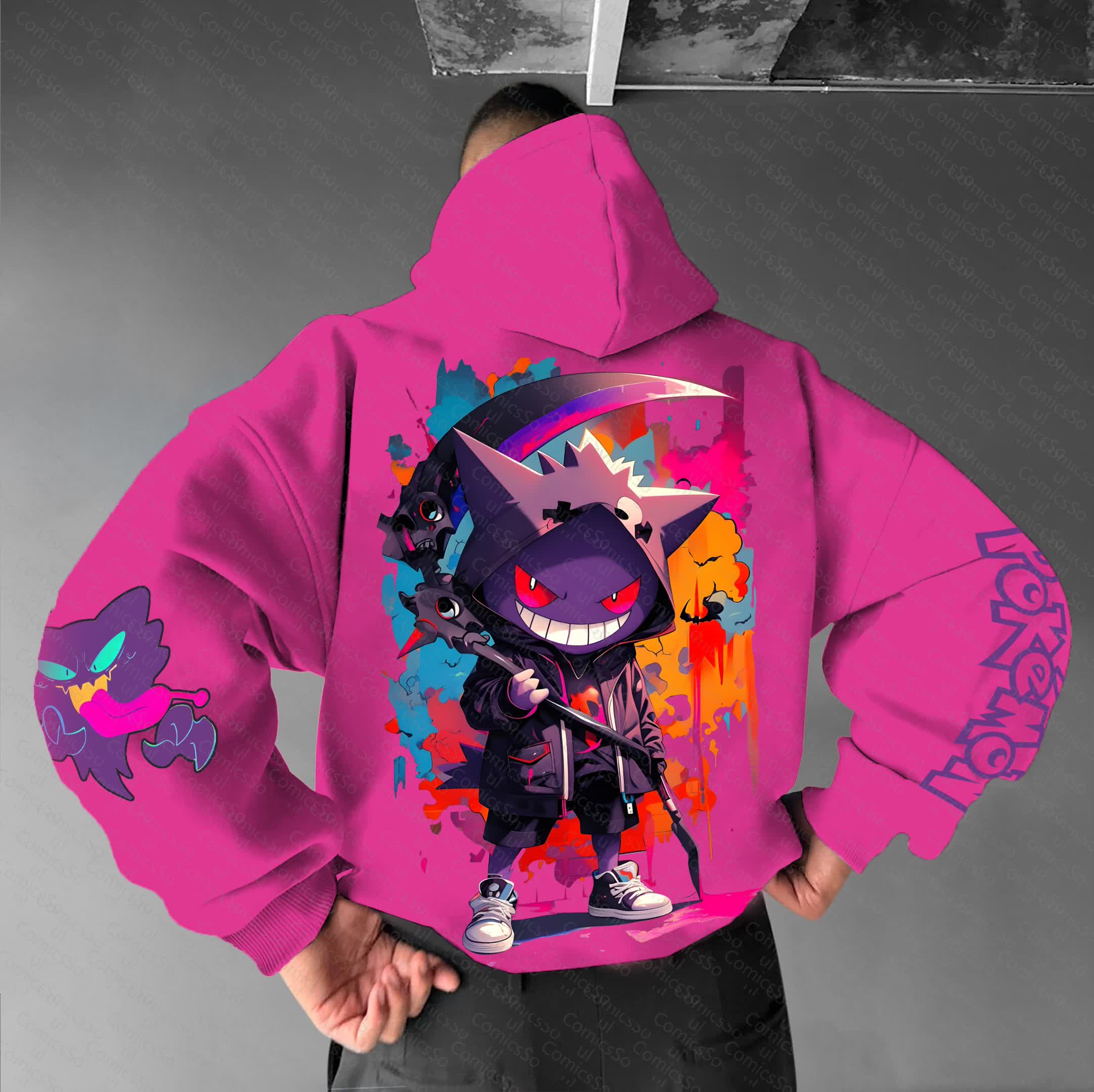 Unisex “Comicssoul” Anime Graphic Streetwear Vintage Hoodie