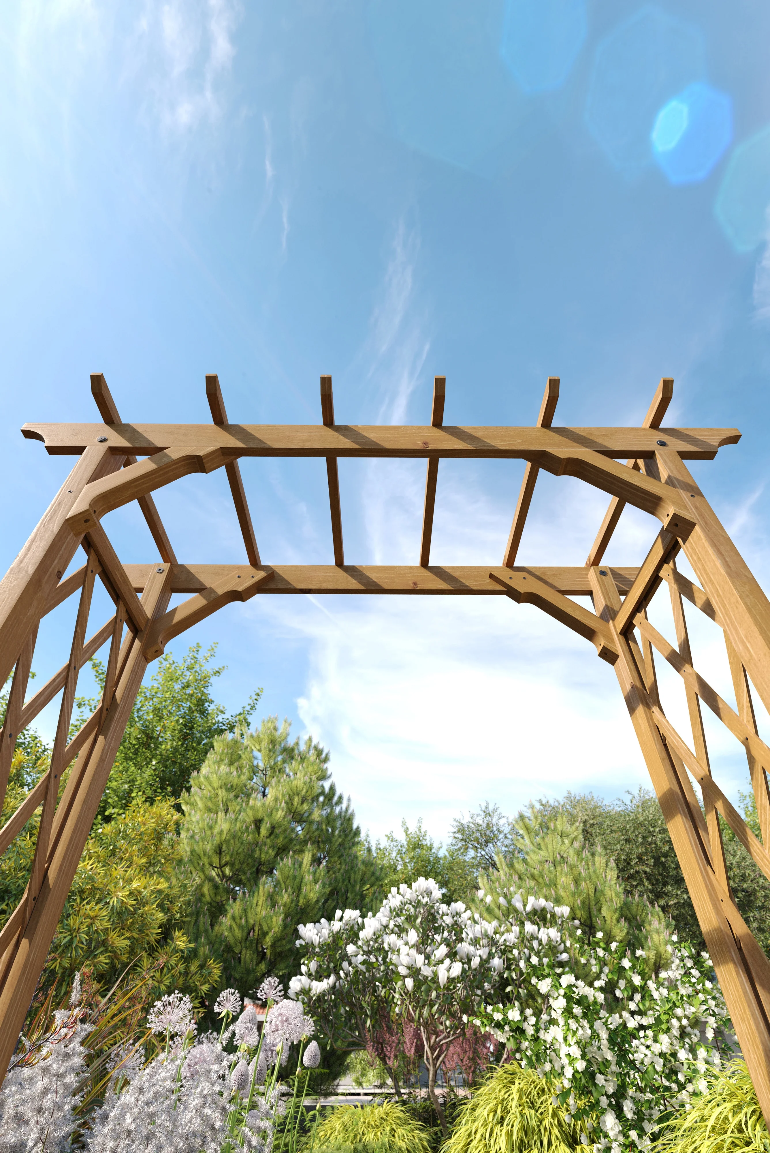 Vita 55 in x 88 in Heartwood Arbor, Cedar, Golden, Brown, VA68897 - Image 6