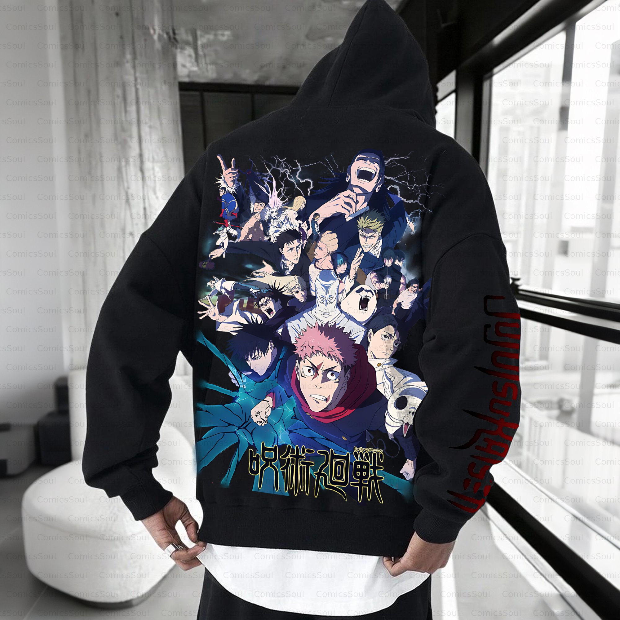 Unisex Anime Inspired Vintage Plush Hoodie