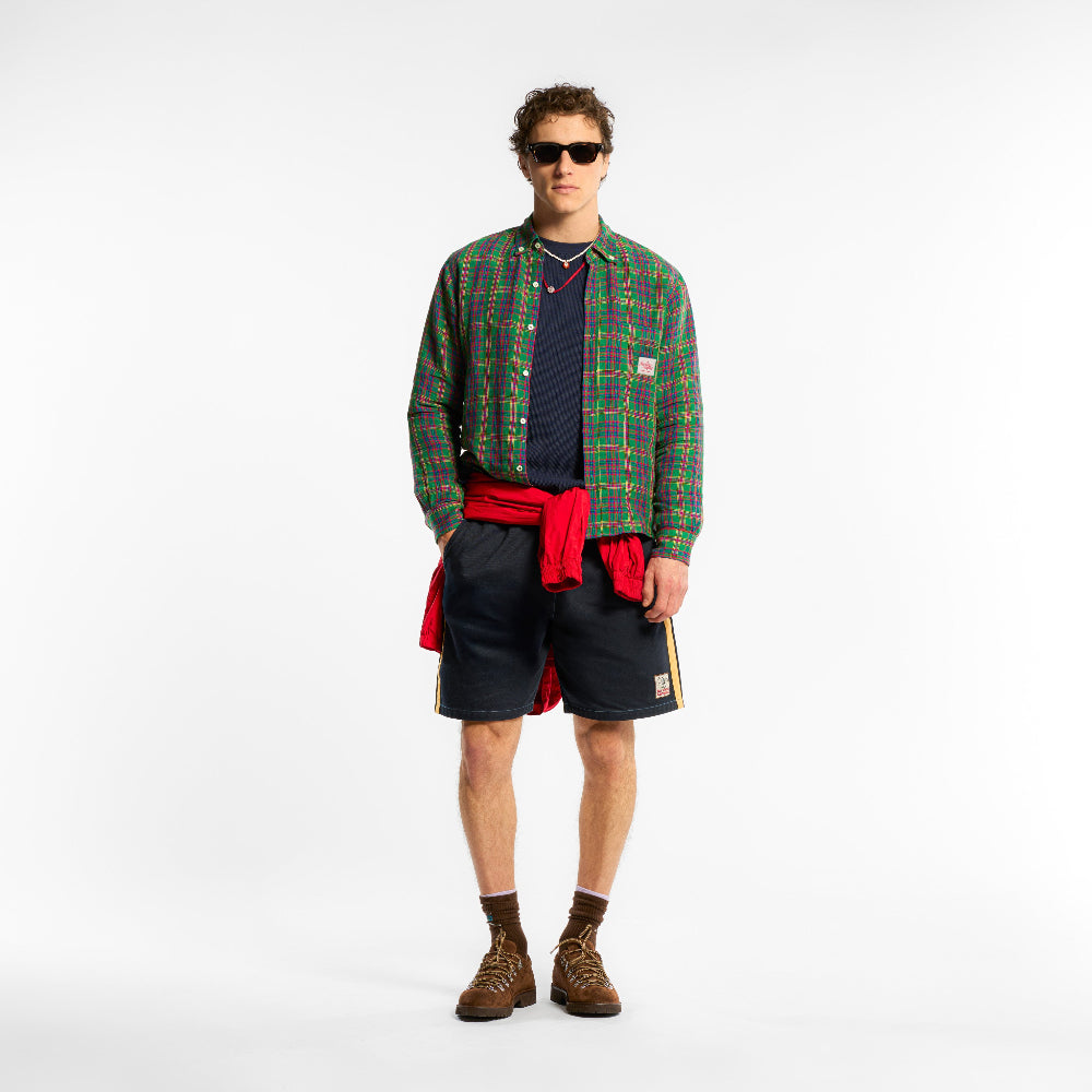 Au Vieux Campeur - Chemise Elmer à Carreaux - Vert Rouge & Bleu