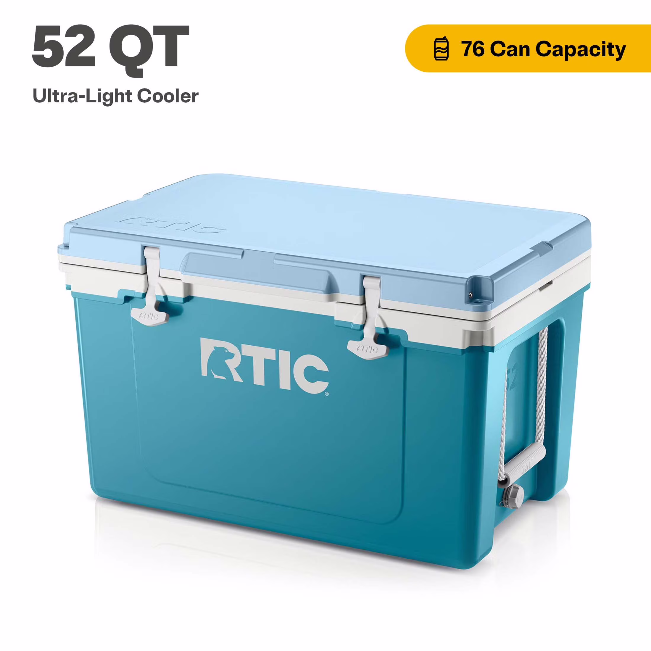 RTIC 52 QT Ultra-Light Hard-Sided Ice Chest Cooler, Fits 76 Cans, Trailblazer - Image 5