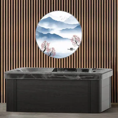 Luxuria Spas 4 – Person 51 – Jet Acrylic Square Hot Tub with Ozonator