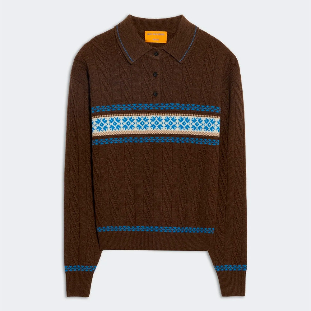 Guest In Residence - Polo Collegiate Cable - Chestnut Combo