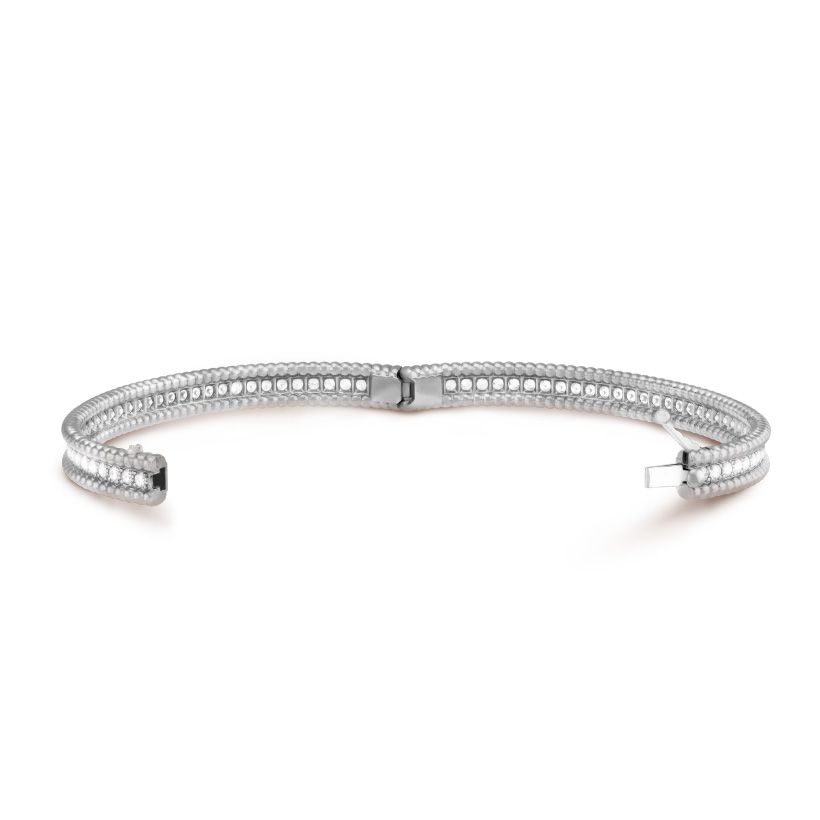 Replicate Perlée diamonds bracelet, 1 row, medium model(1:1 replica) - Original Replica Club