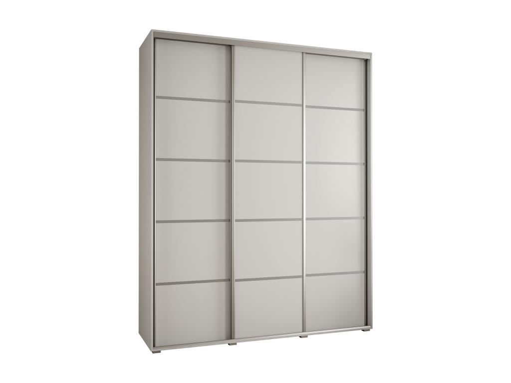 ARMARIO Nestleare 4 DE PUERTAS CORREDERAS 235 - 2/200/45 3 puertas Blanco/Blanco/Plata