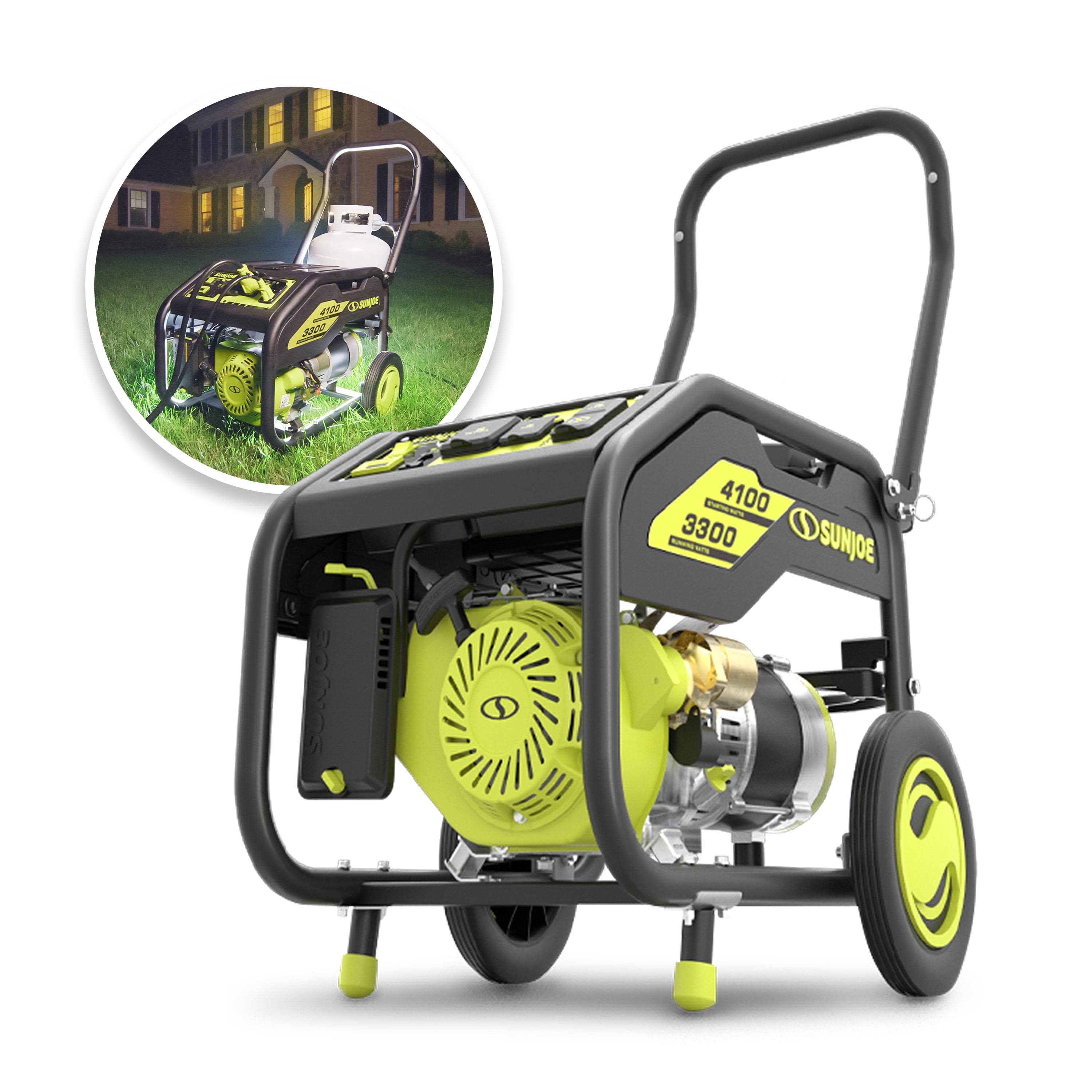 Power Joe 4100-Watt/3300-Watt Portable Propane Generator W(Black)