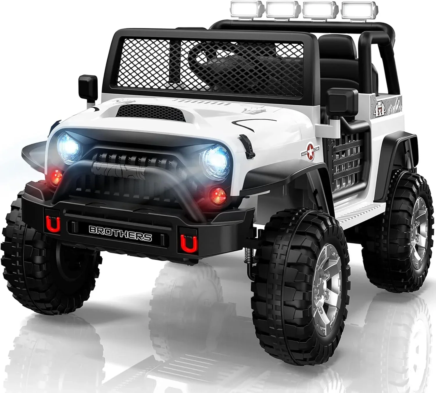 L8 Ride On Car 2 Seater 12V Kids Electric Car Remote Control 4-Wheel Suspension Bluetooth Speaker