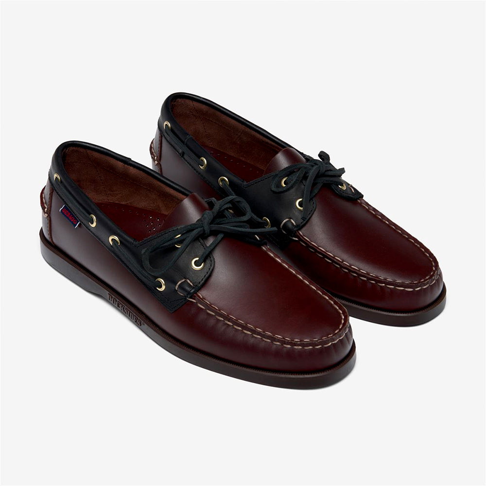 Sebago - Mocassin Portland Lea Wax - Noir Marron