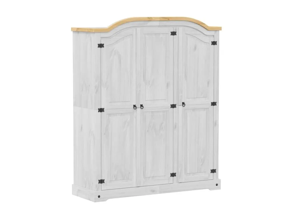 Armario Lluesmamuebles blanco 151.5x52x186 cm Lluesmamuebles maciza de Lluesmamuebles