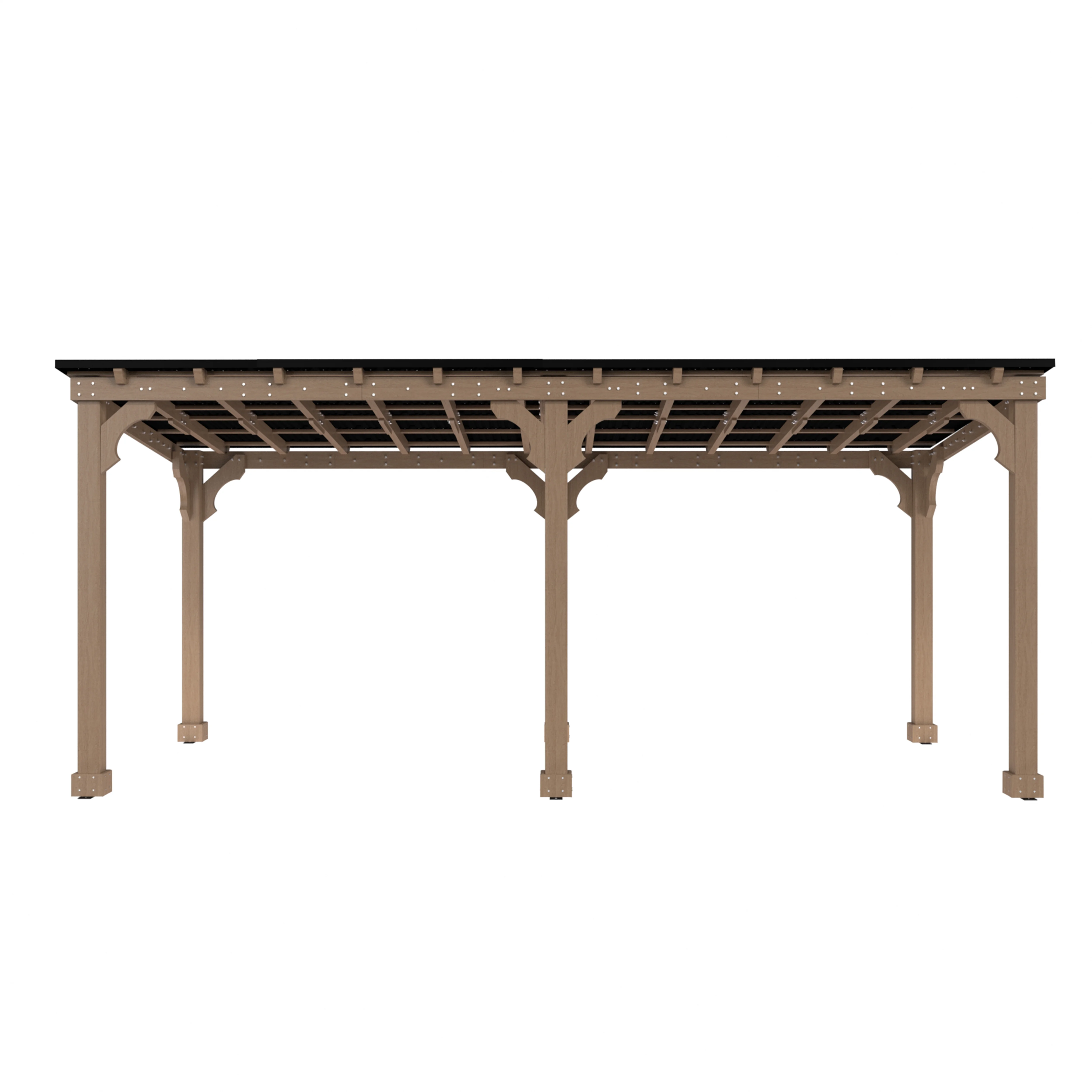 VEIKOUS 8' x 5' Outdoor Hardtop Gazebo, BBQ Grill Gazebo w/ Workstation Shelves for Lawn, Garden, Deck - Image 45