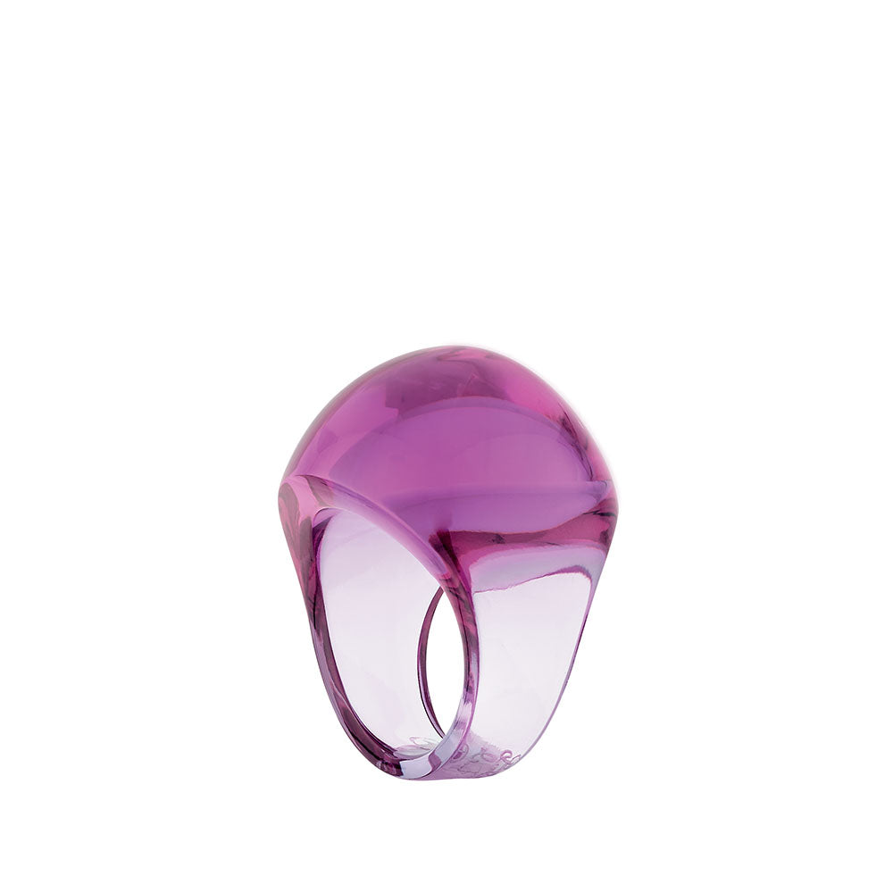 BAGUE CABOCHON - CRISTAL FUCHSIA