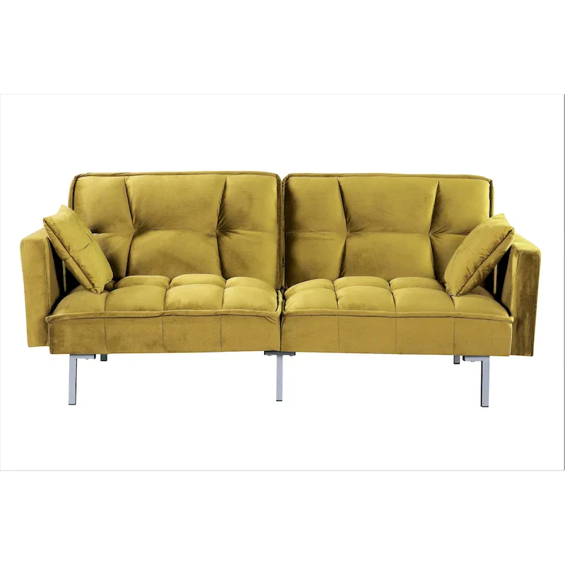Bernal 75.6-Inch Velvet Sleeper Sofa Bed