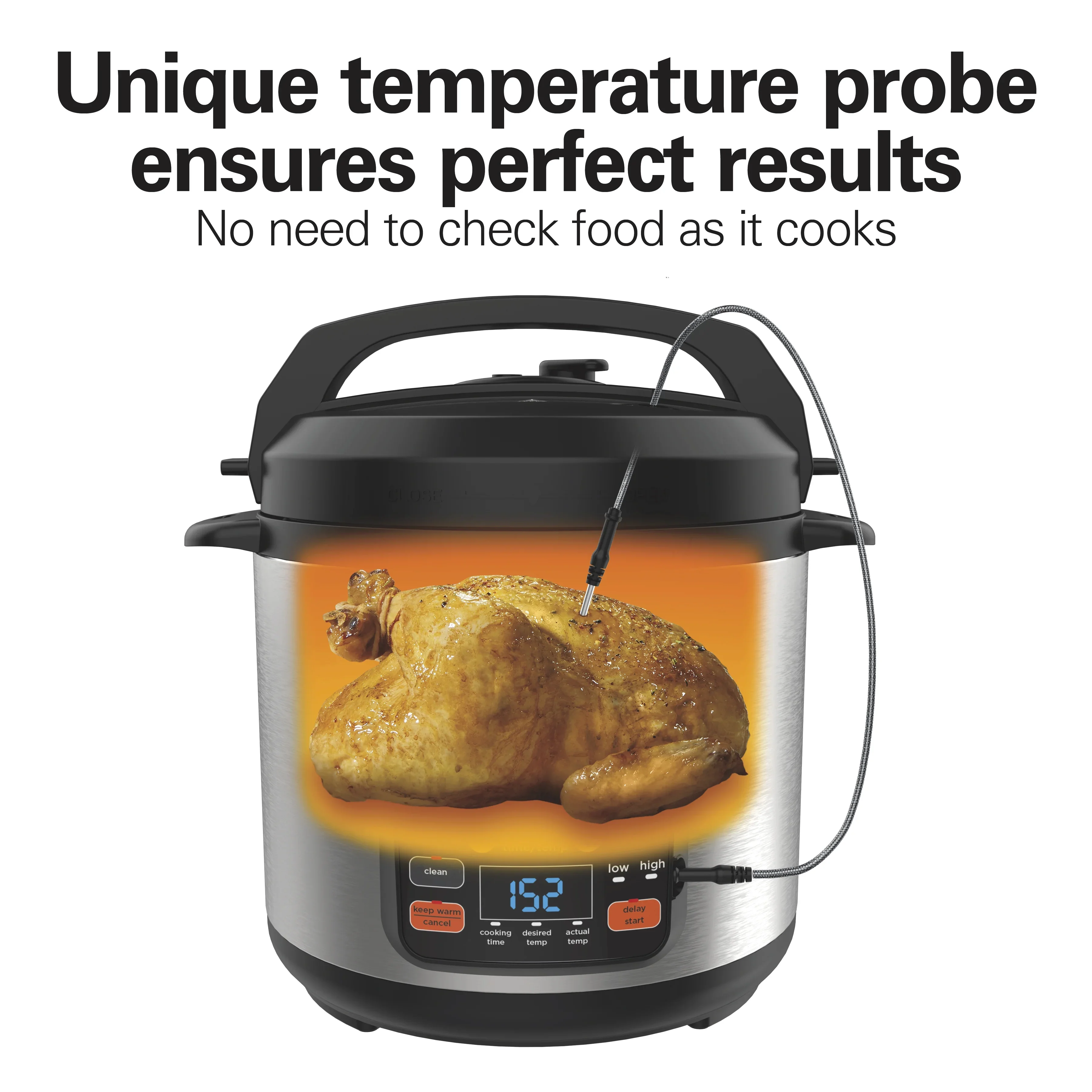 Hamilton Beach 6 Quart 6-in-1 Pressure Cooker, Multi-Cooker, Slow Cooker, Steamer, Saut��, Rice Cooker, & More