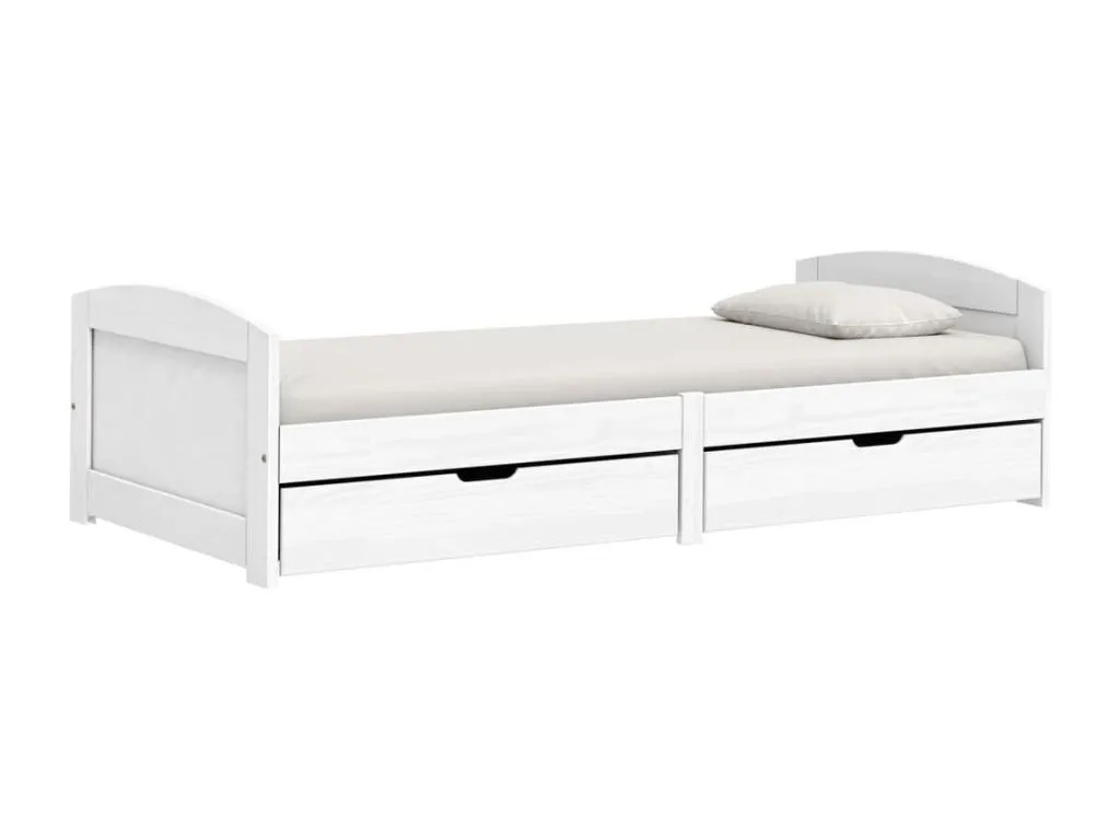 Sofá cama con 2 cajones Decounico maciza Decounico blanca Decounico 90x200cm