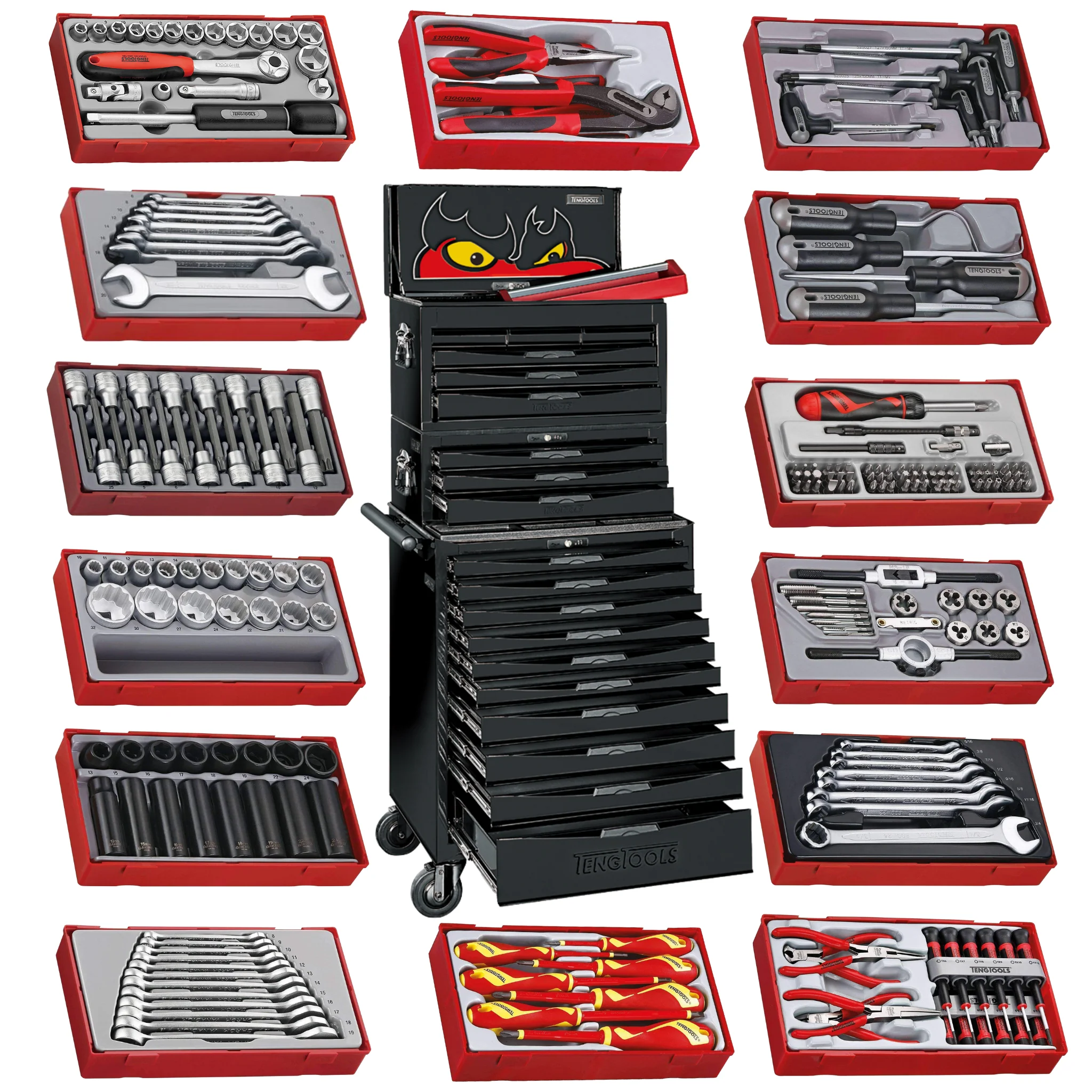 WAYFAIR Teng Tools 1001 Piece Black Mega Master Mixed Hand Tool Kit - TCMM1001BK