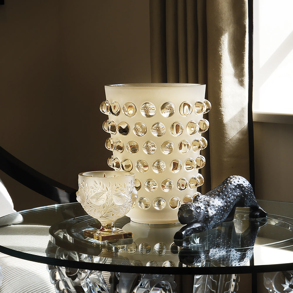 VASE MOSSI XXL - CRISTAL LUSTRÉ OR