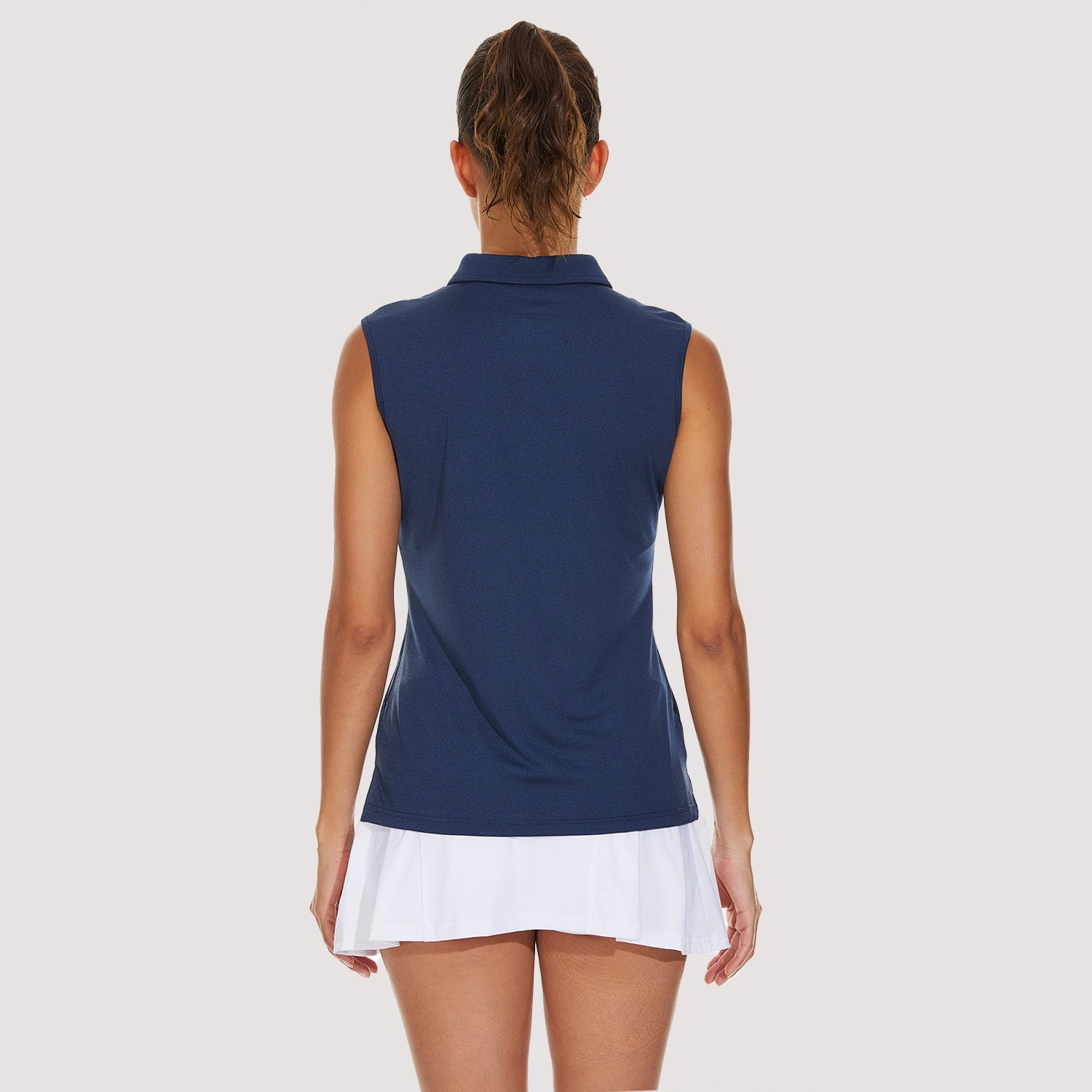 Women's Polo T-Shirts Sleeveless Tennis Golf Tee Shirts 4-Button