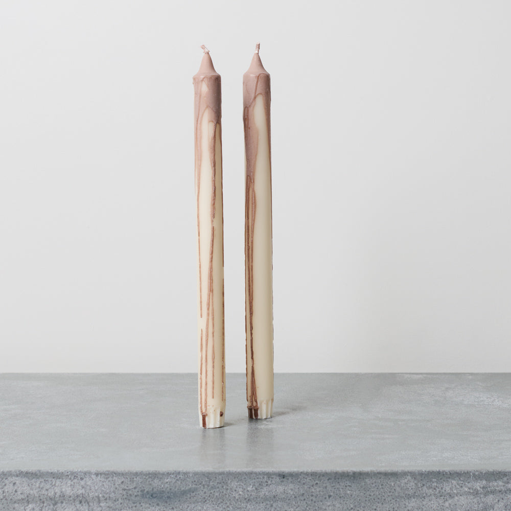 Duo de bougies - Beige