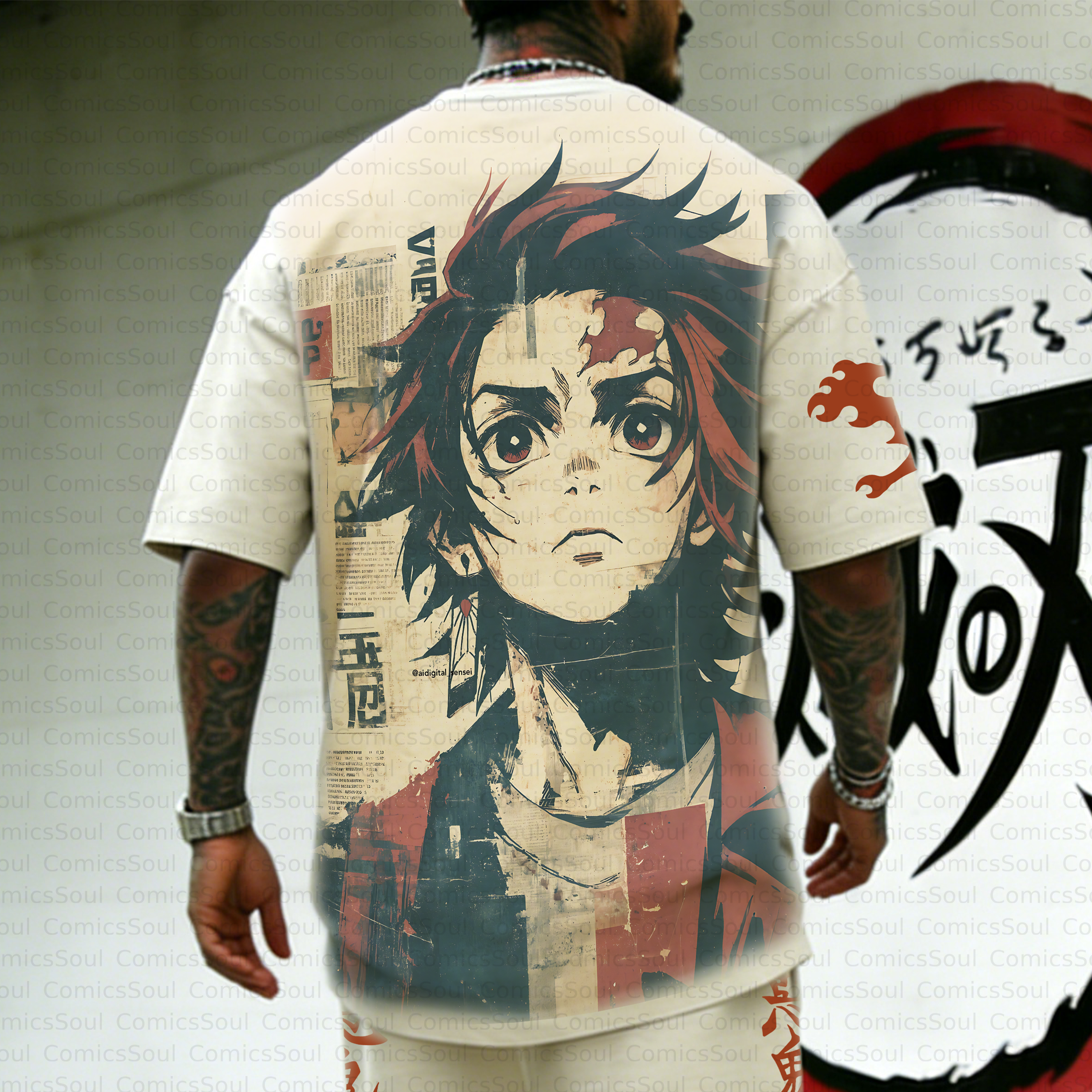 Unisex Anime Inspired Vintage T-Shirt